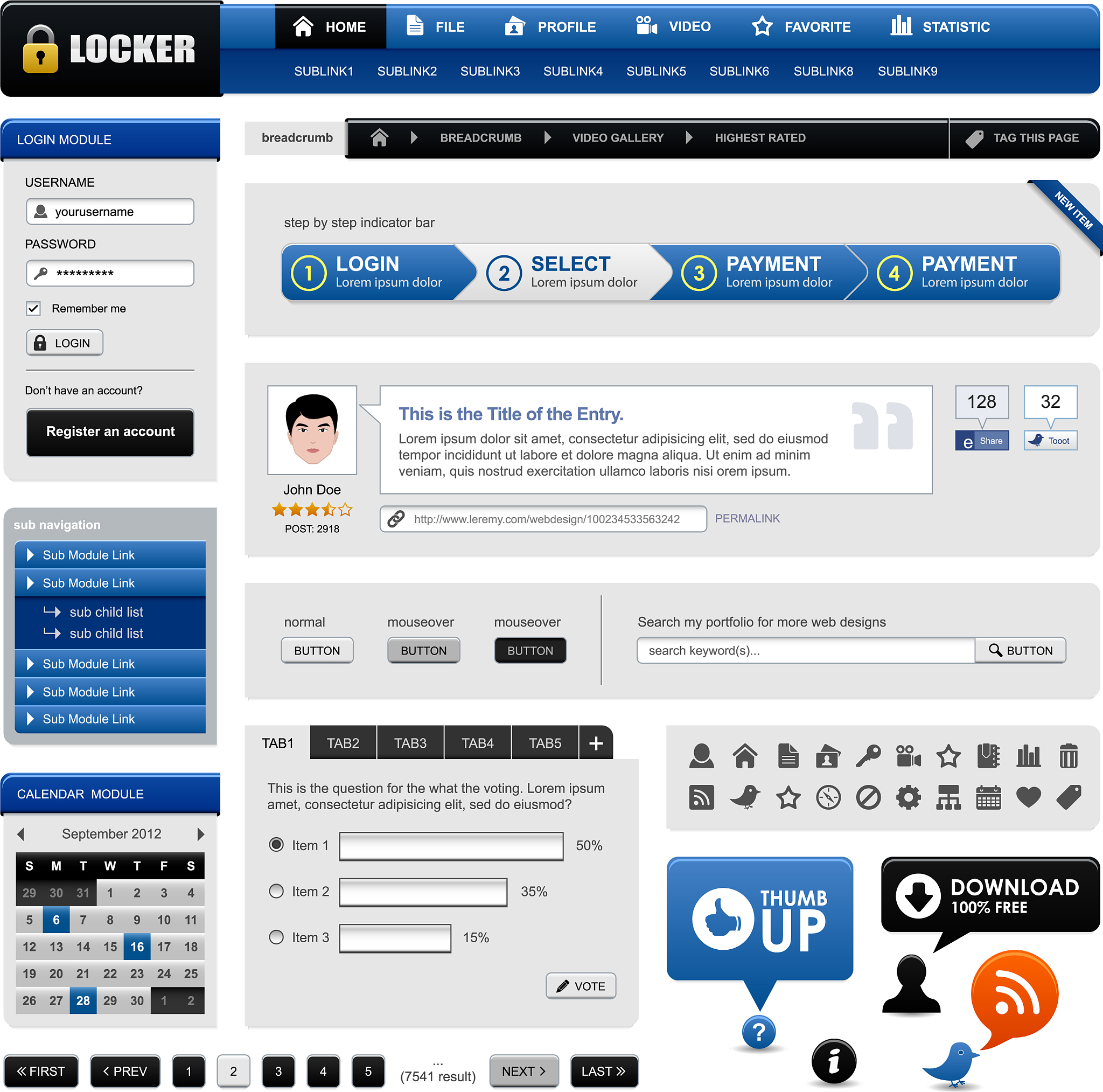 web design website element a web design template