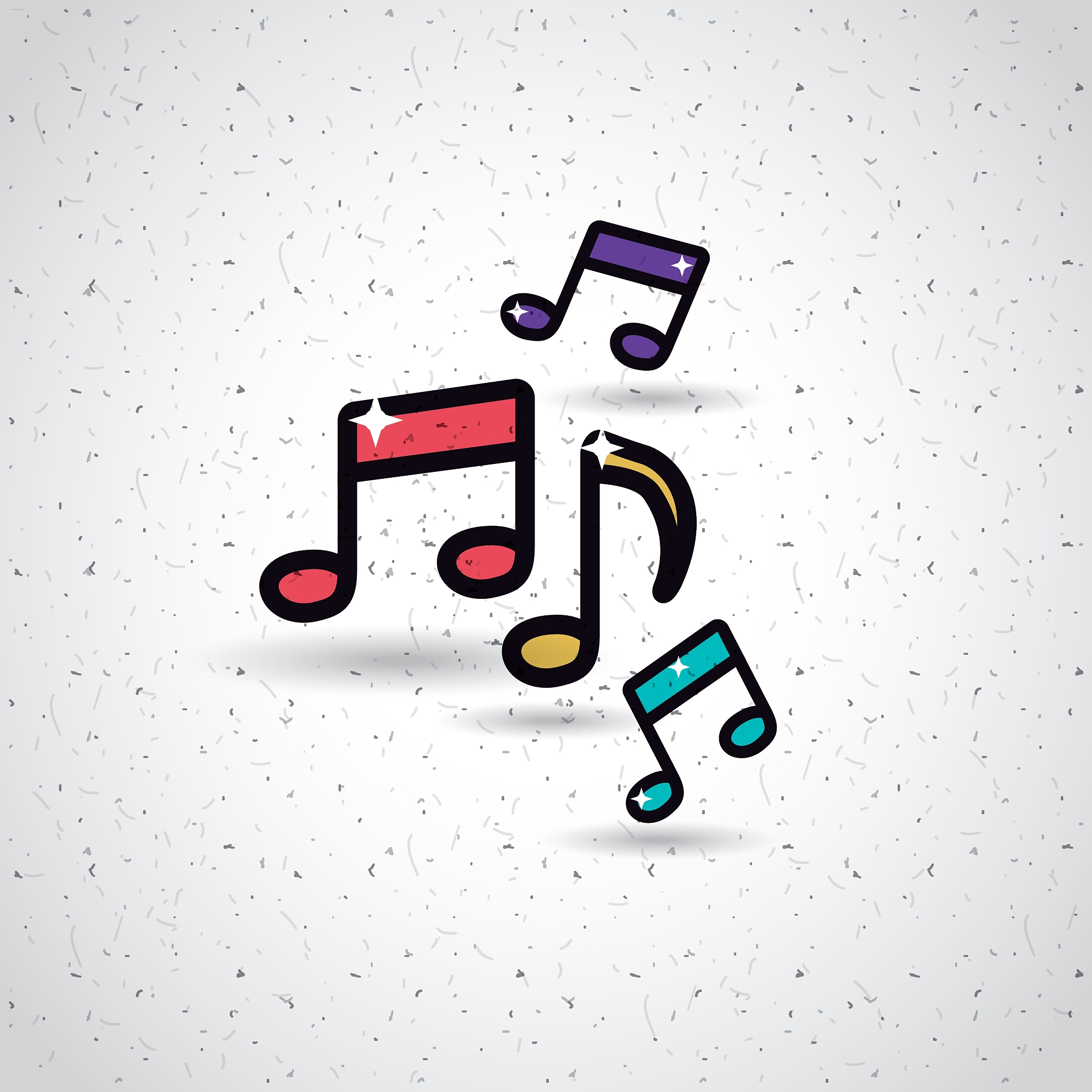music notes design