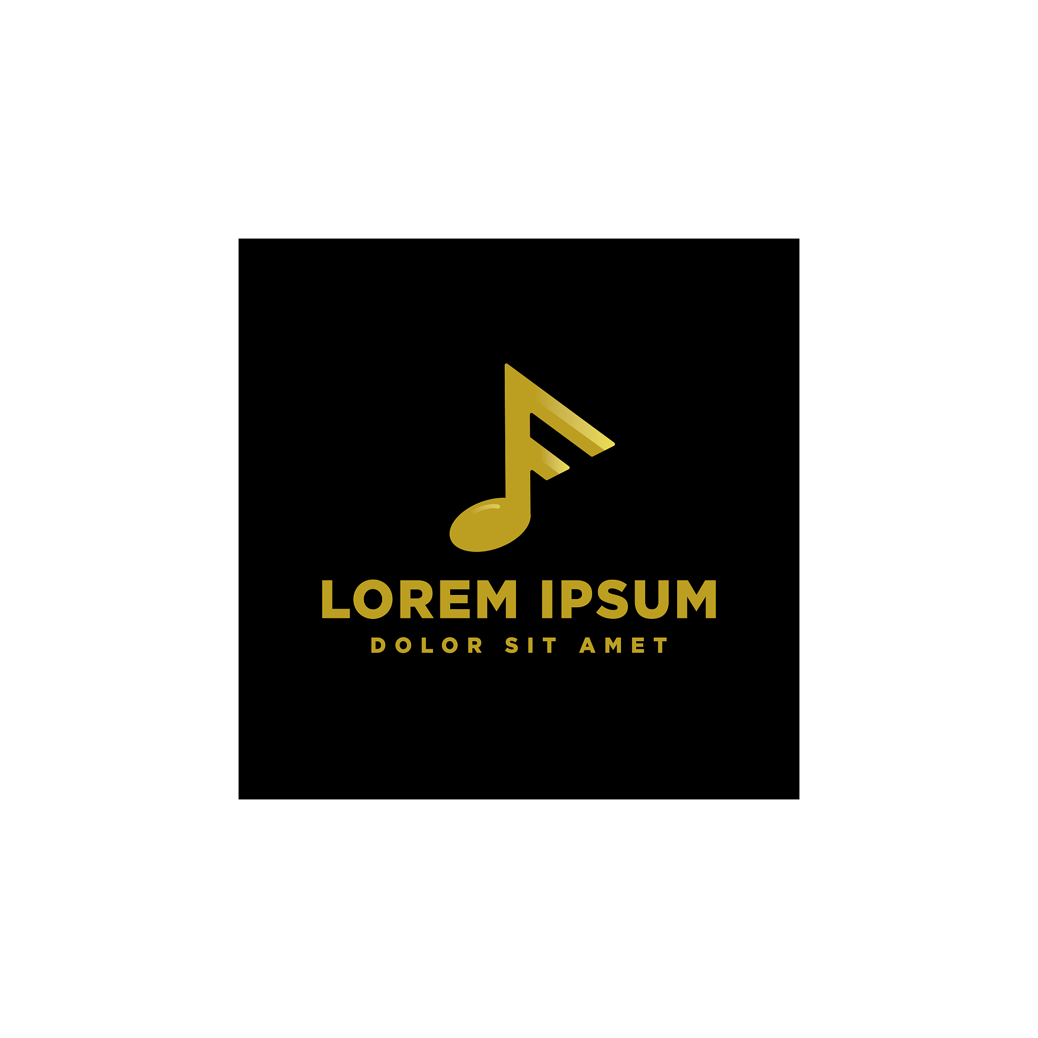 initial f music symbol vector design