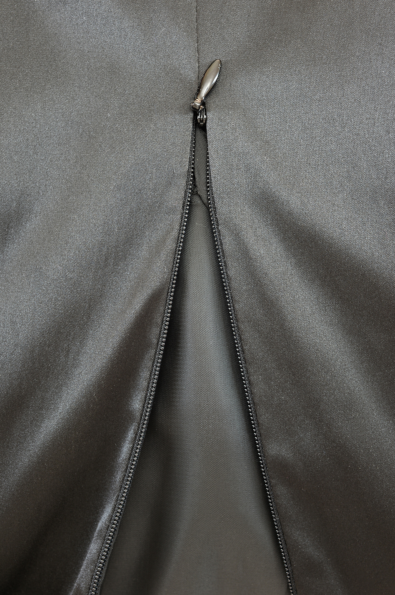 satin zipper