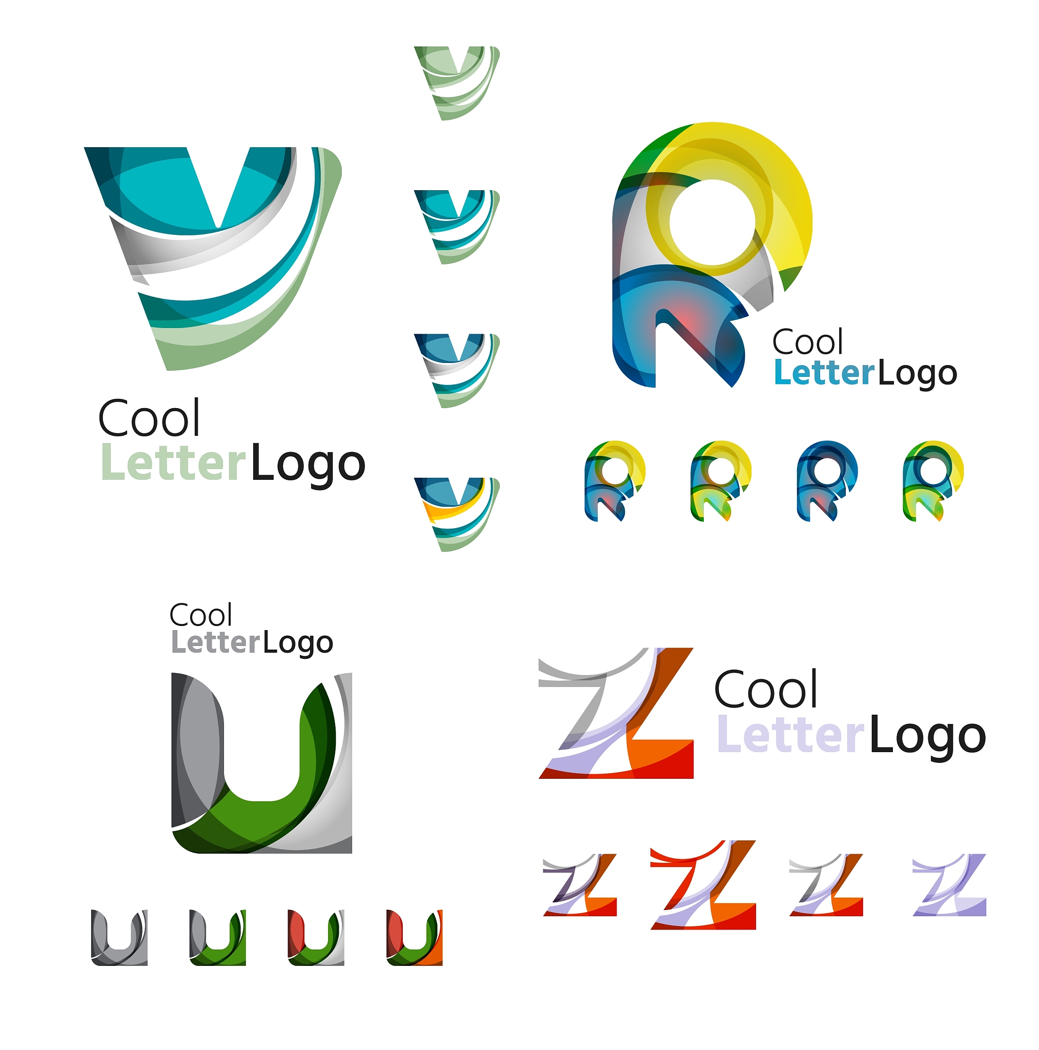 letter business emblem collection