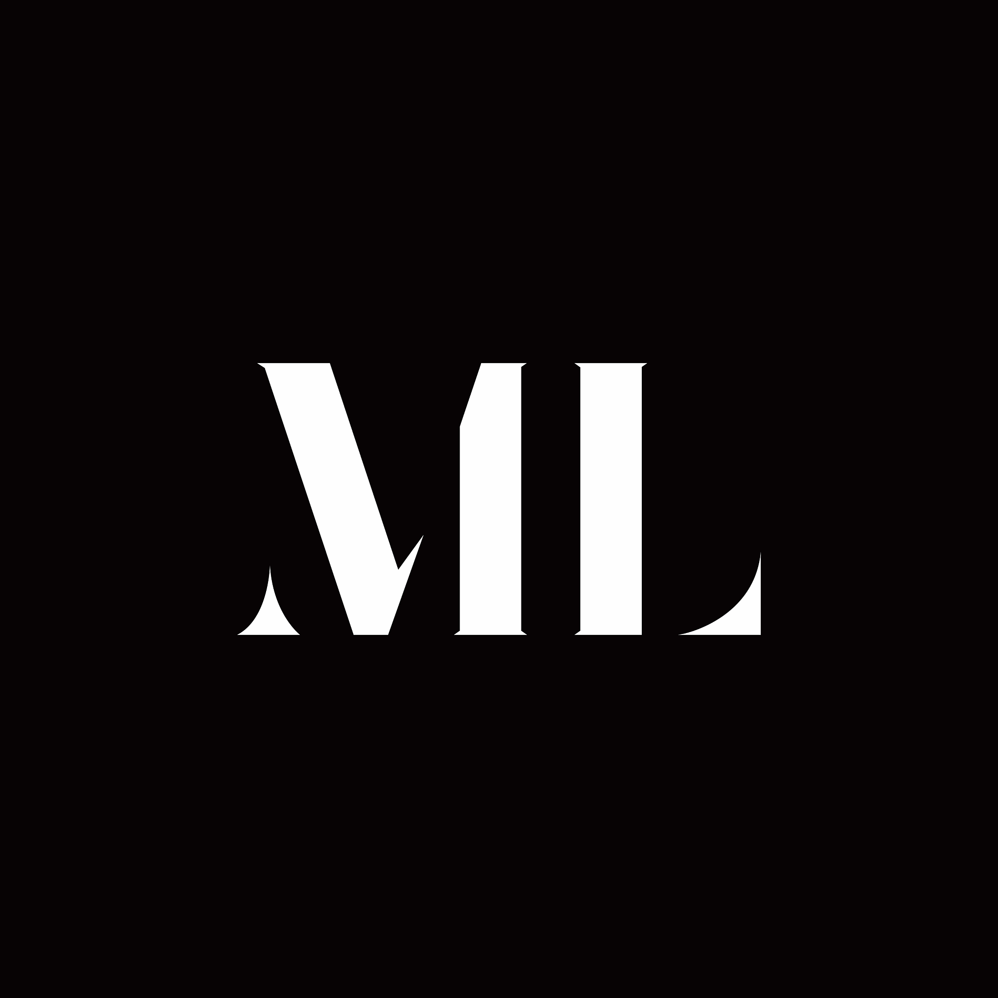 ml logo letter initial logo designs template