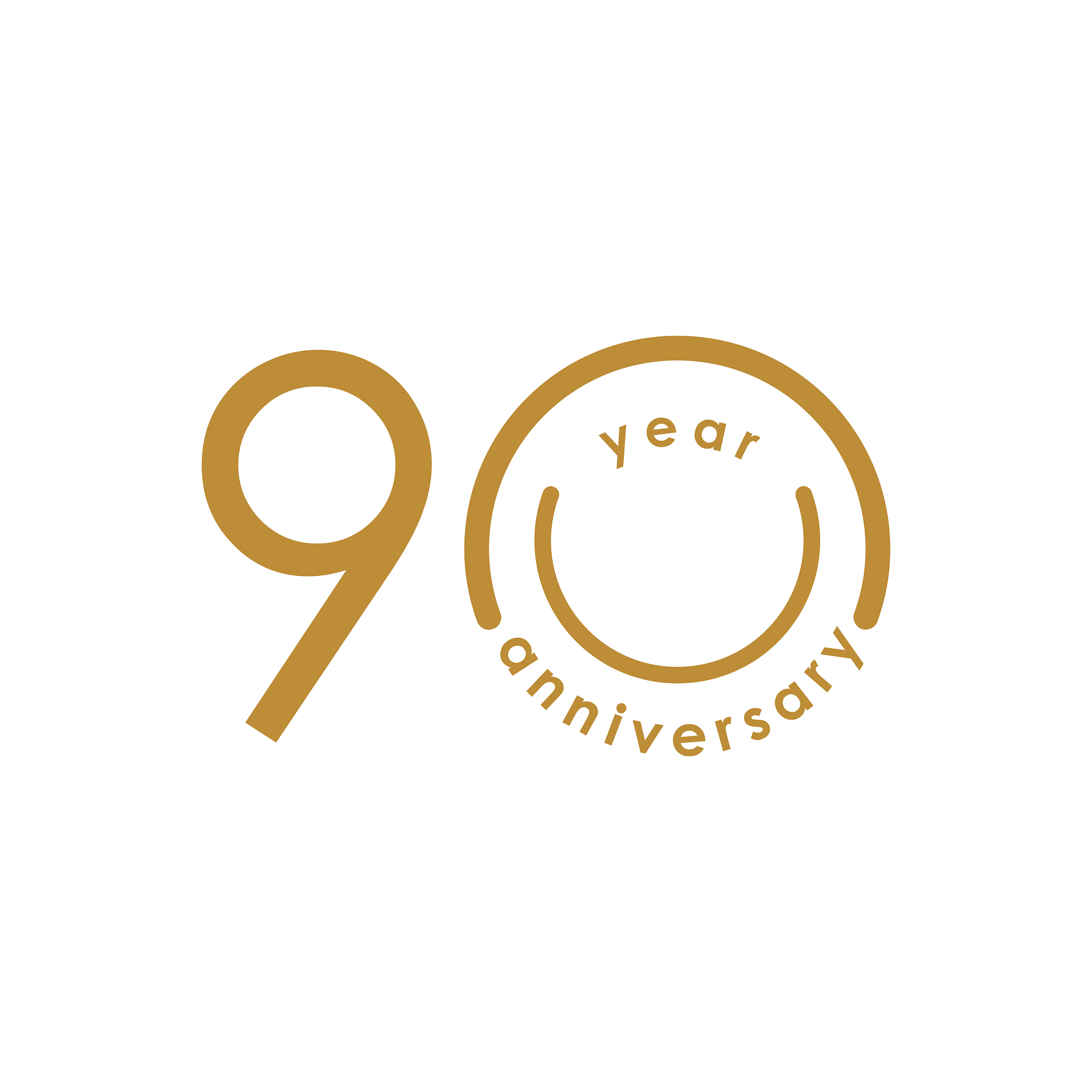 90 year anniversary template design