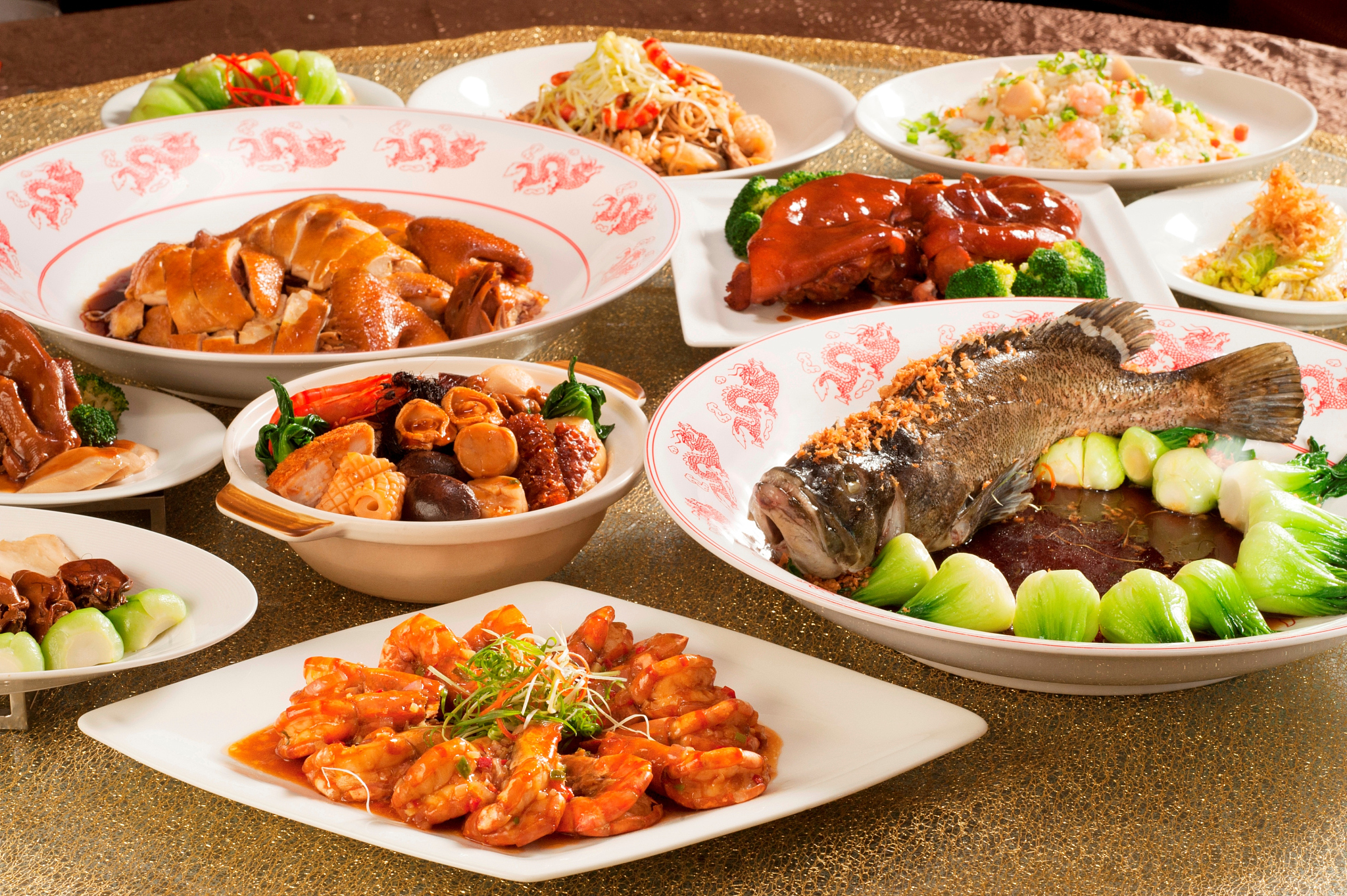 festival fortune lunch or dinner buffet in chinese style in