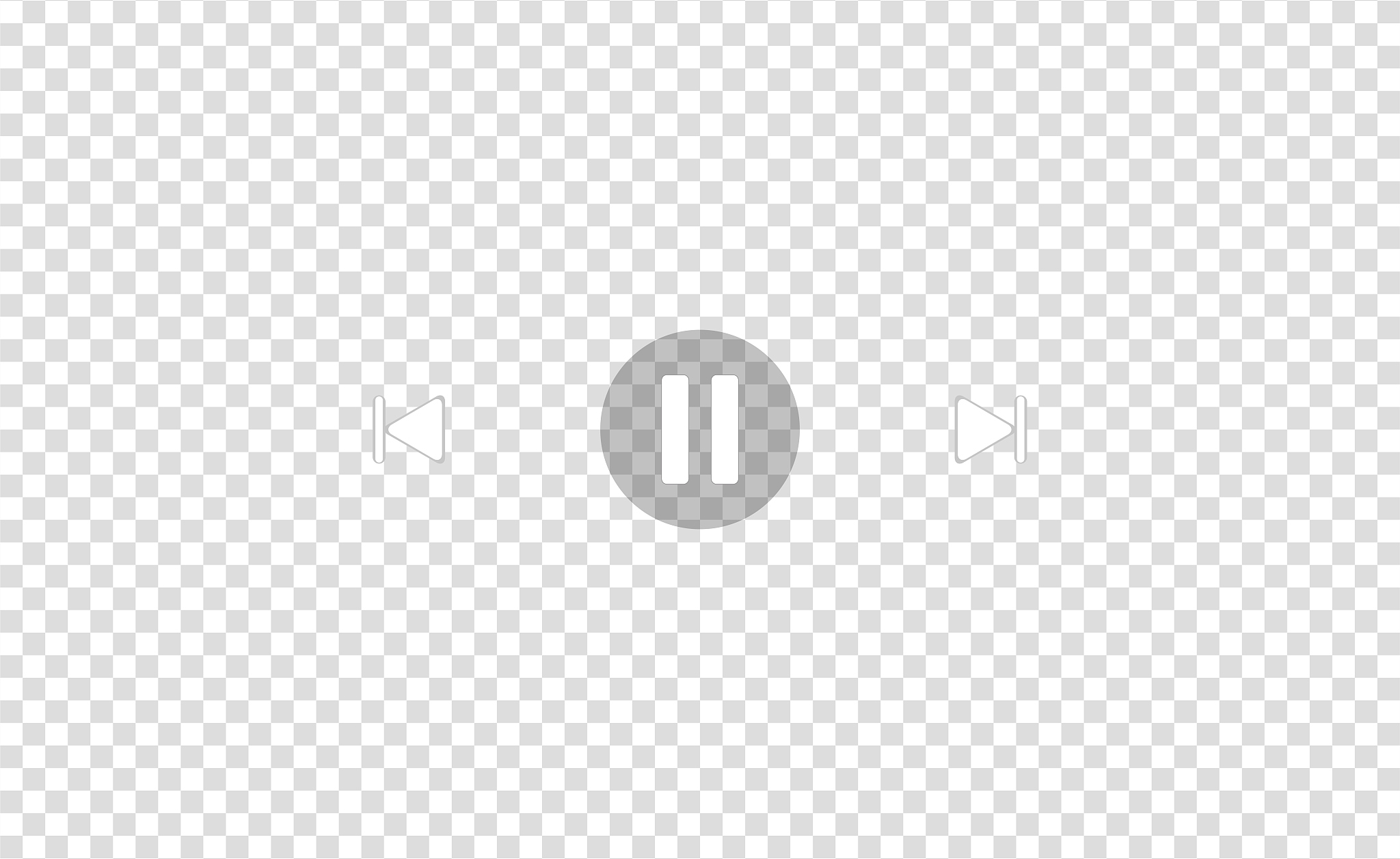 the video player sign or movie media play bar.