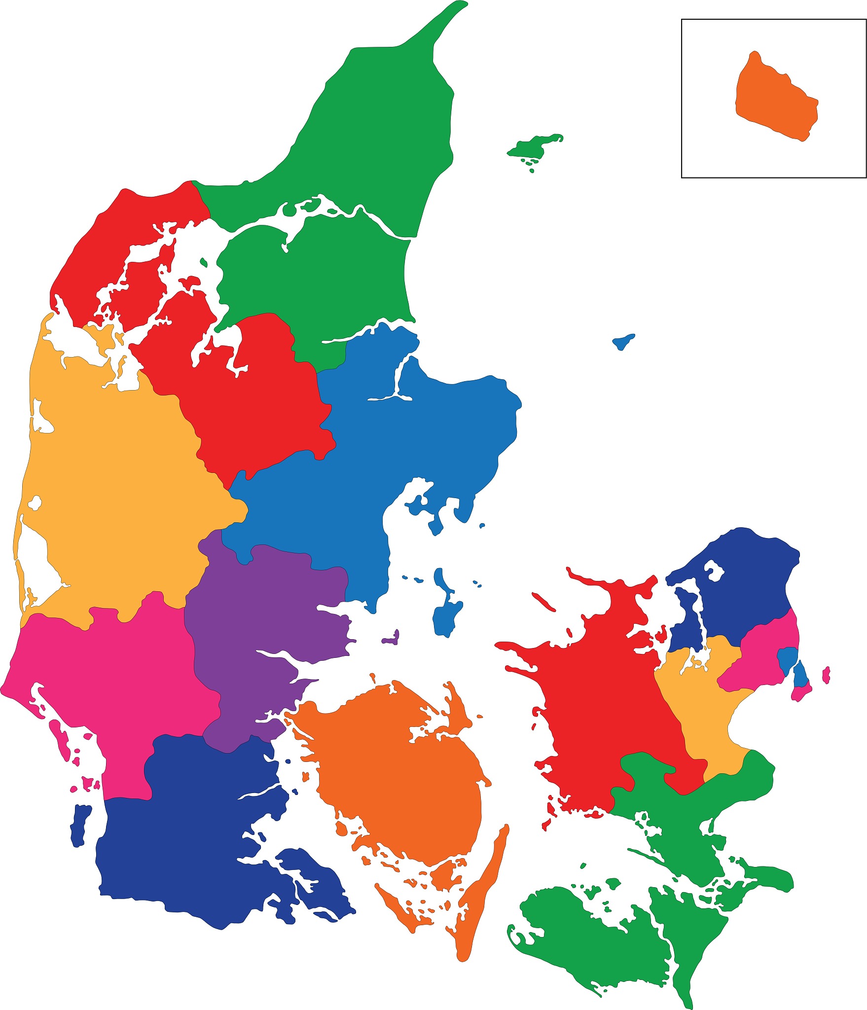 denmark map