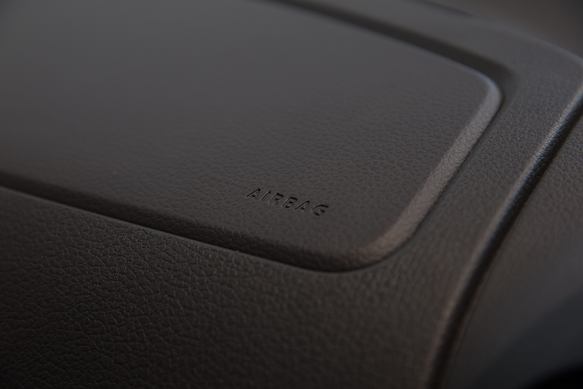 airbag sign on  car dashboard