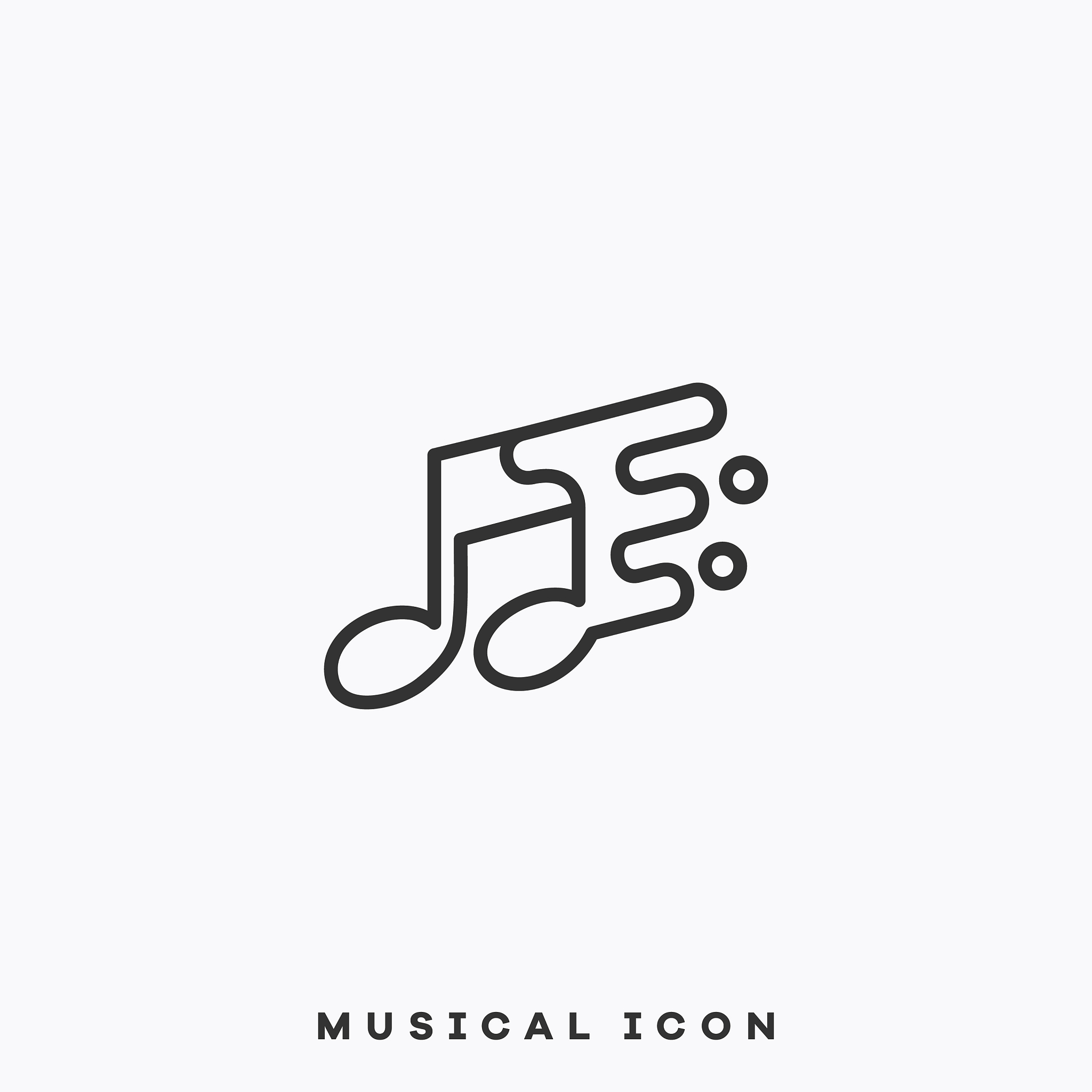 music notes design template