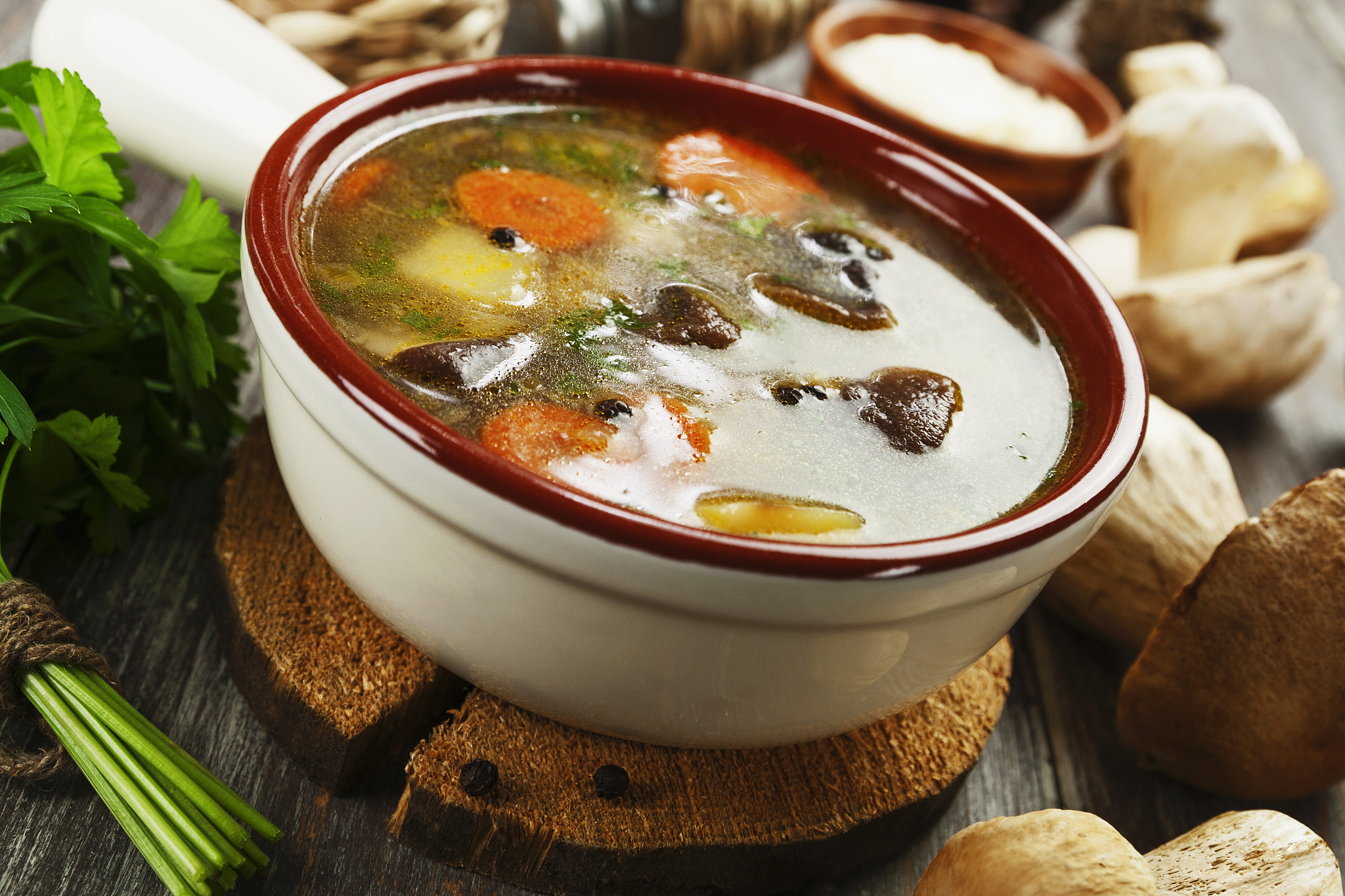 homemade mushroom soup