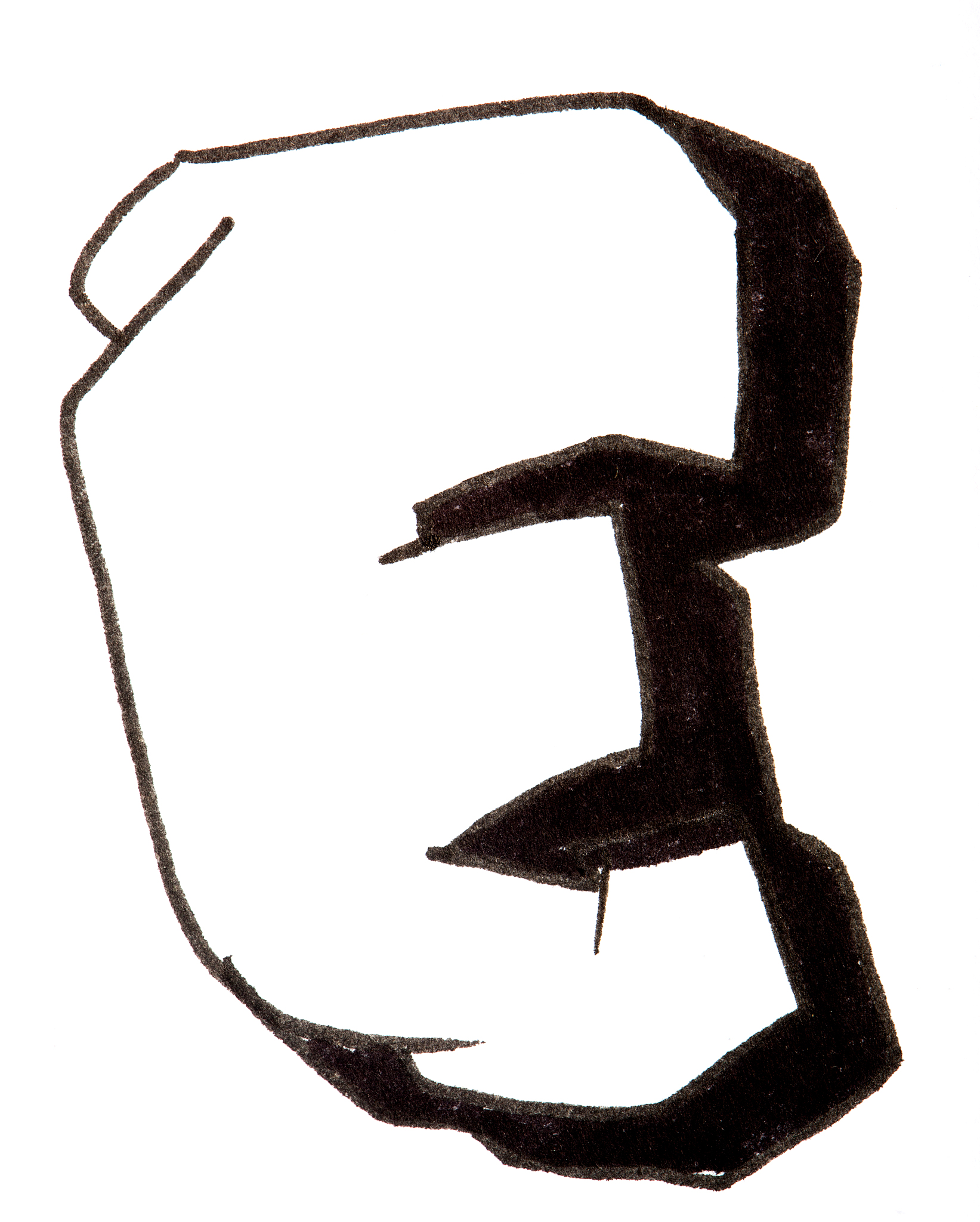 letter e, alphabet in graffiti style