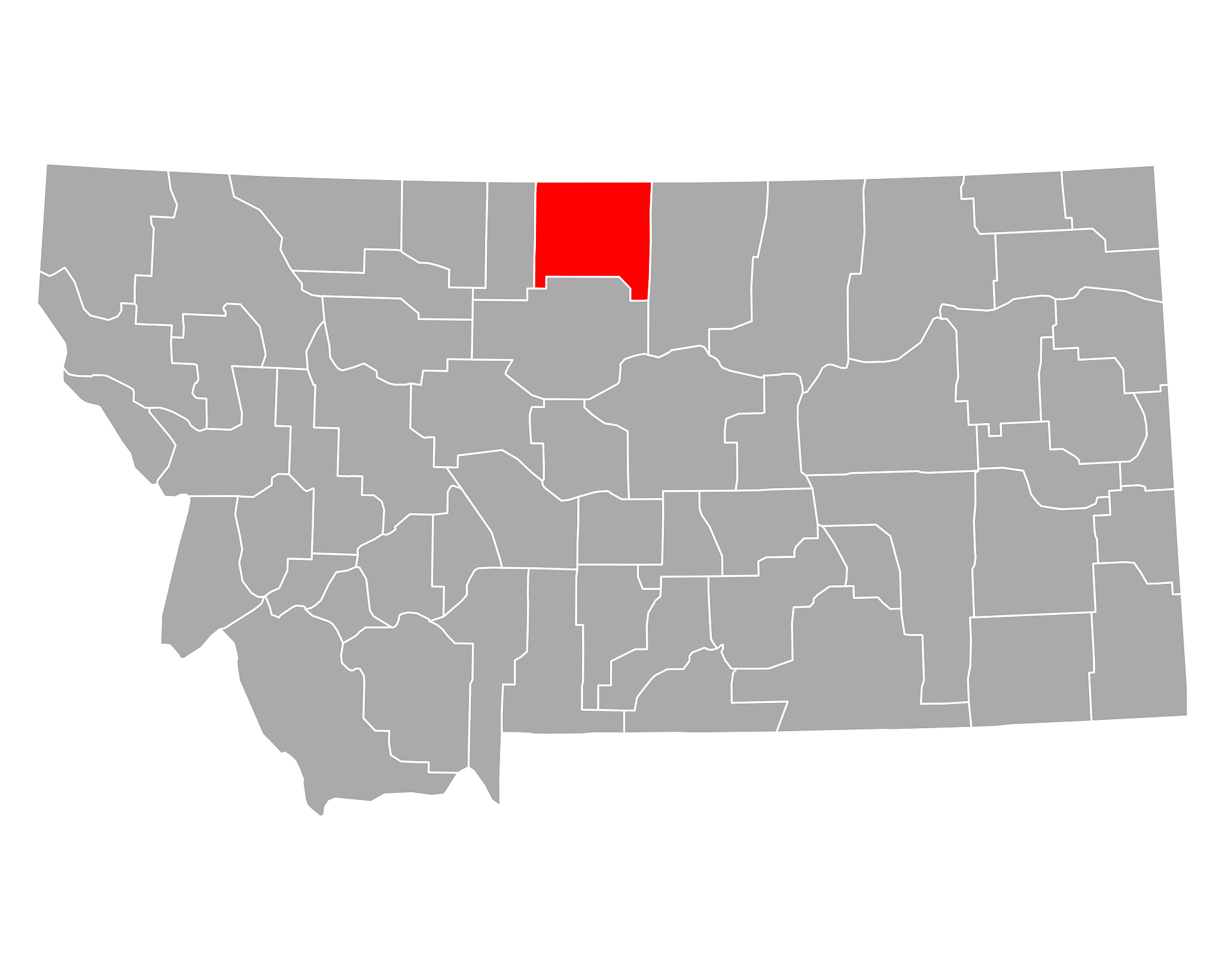 map of hill in montana