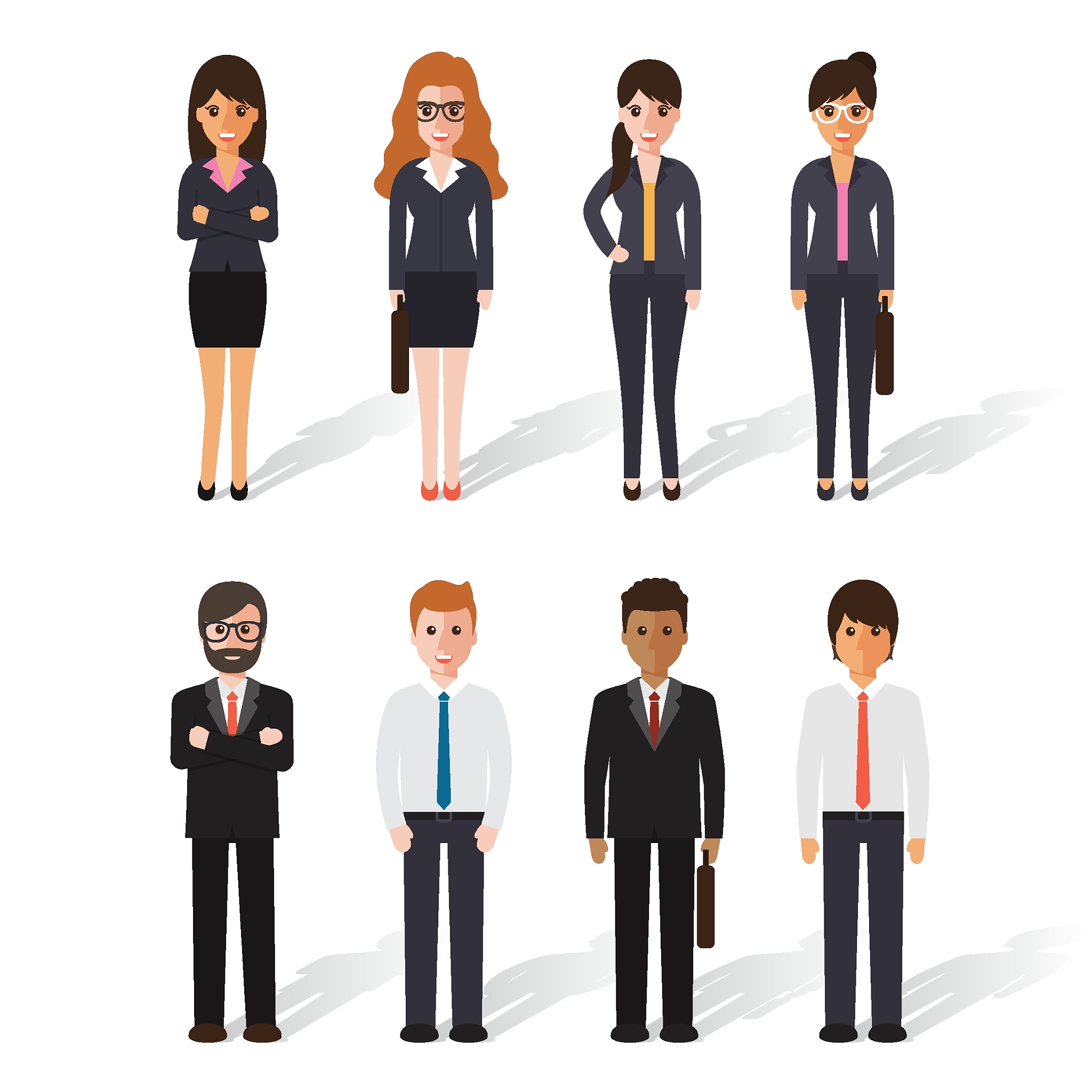 translate to chinese. Roles and responsibilities of women and men in different jobs and functions.