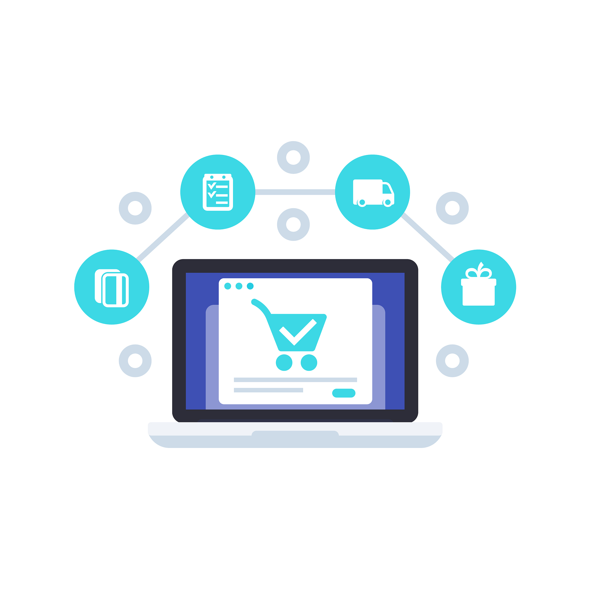 e-commerce shopping online order and purchase