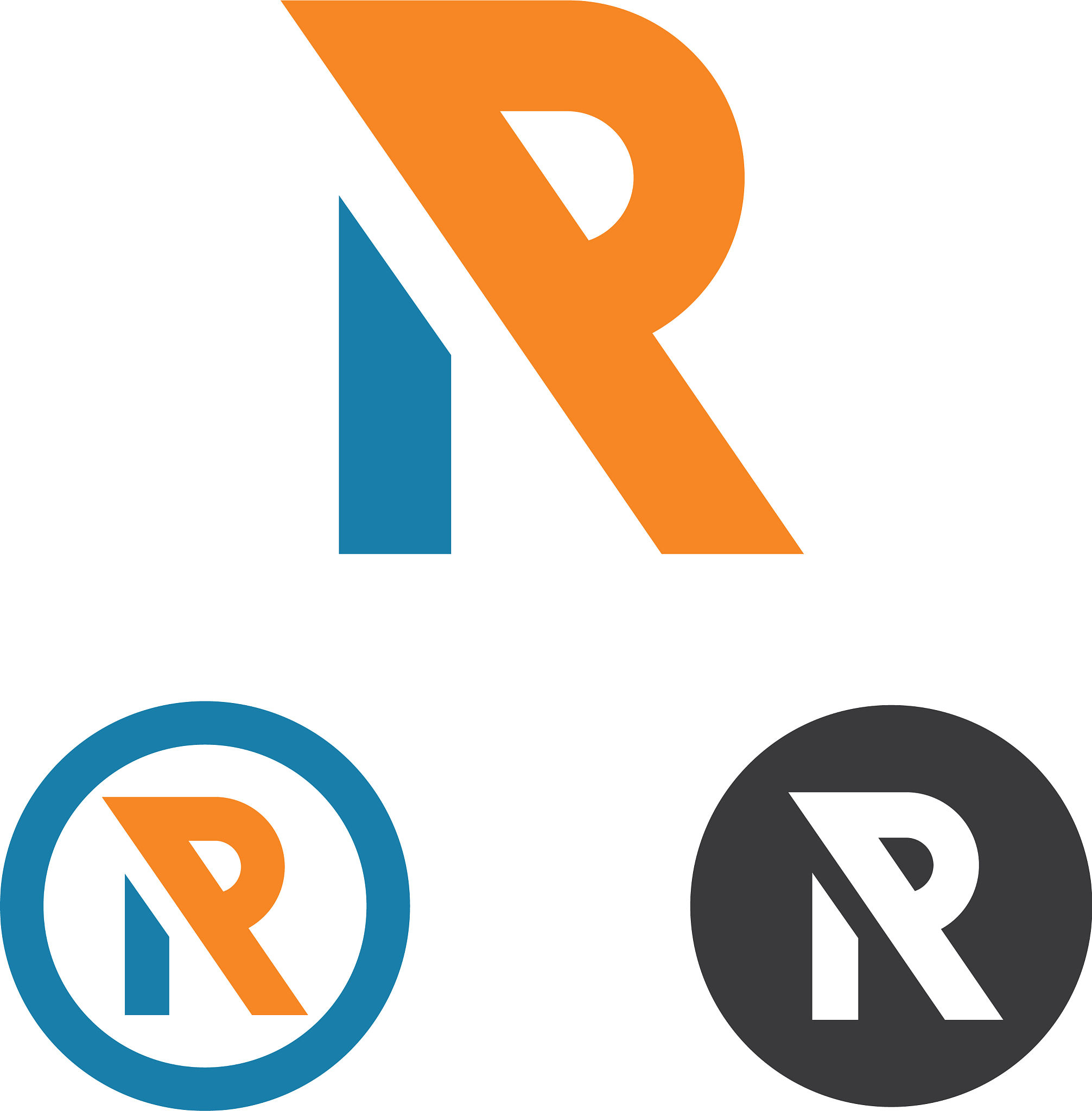 r letter logo business