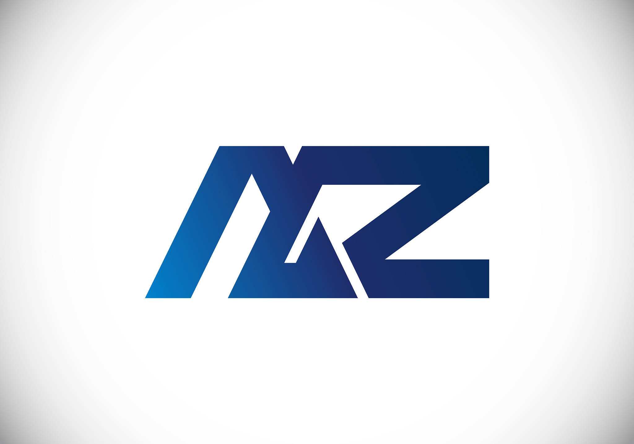 a z initial letter logo design creative modern