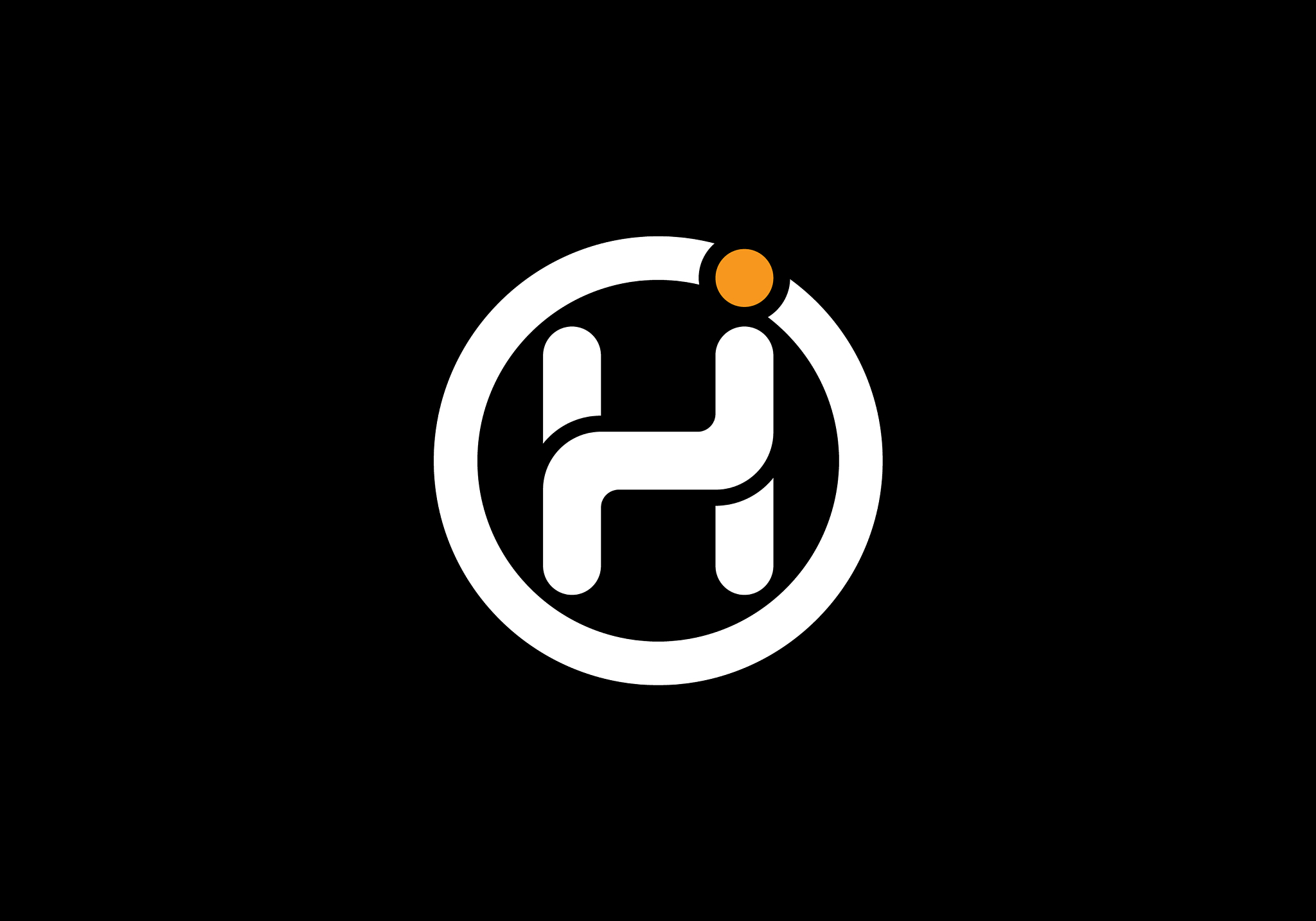 h initial letter logo design creative modern