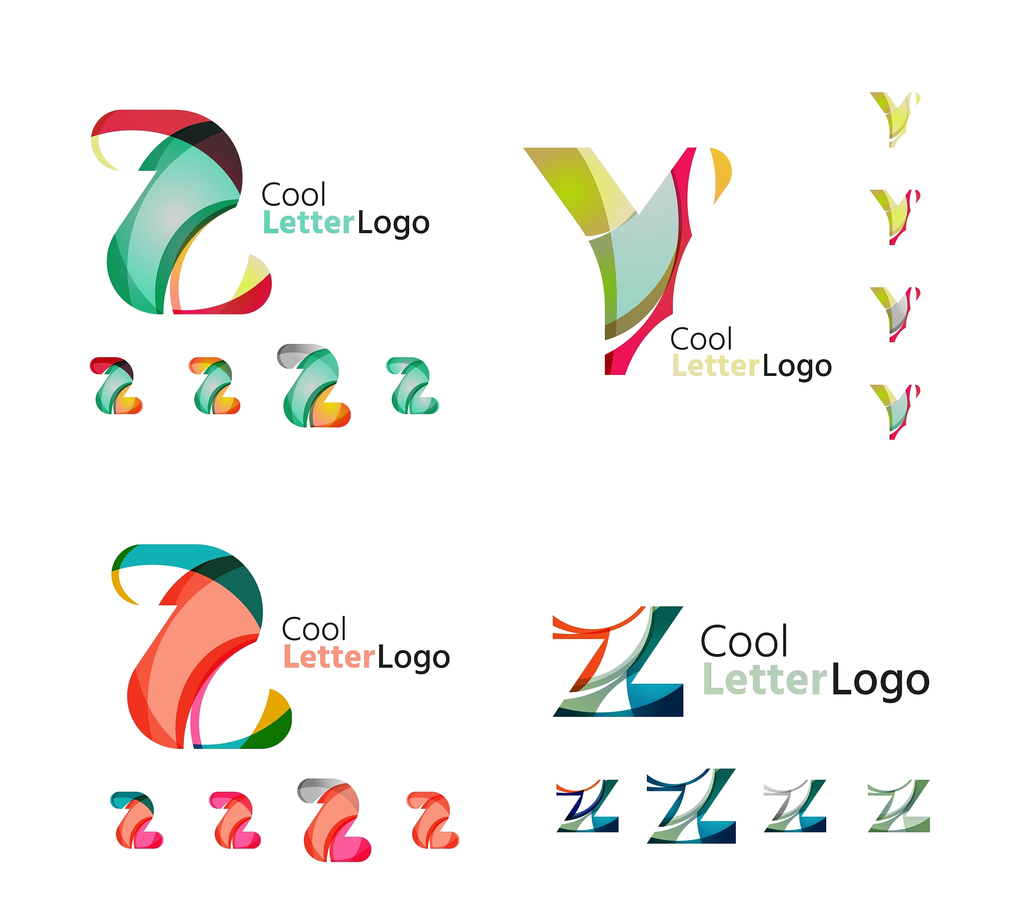 letter business emblem collection