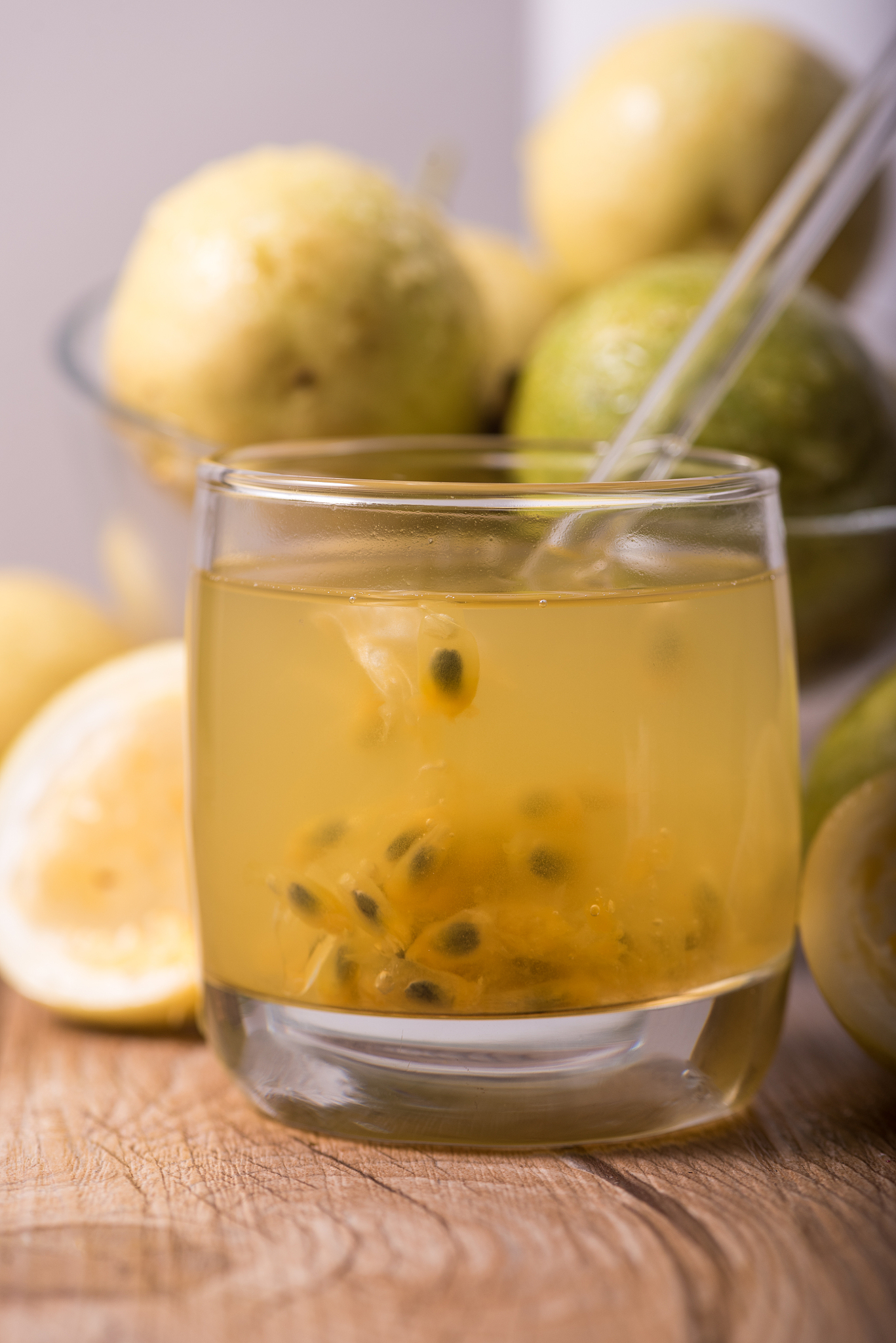 百香姜梨有机醋饮的做法_清爽一夏的百香姜梨有机醋饮