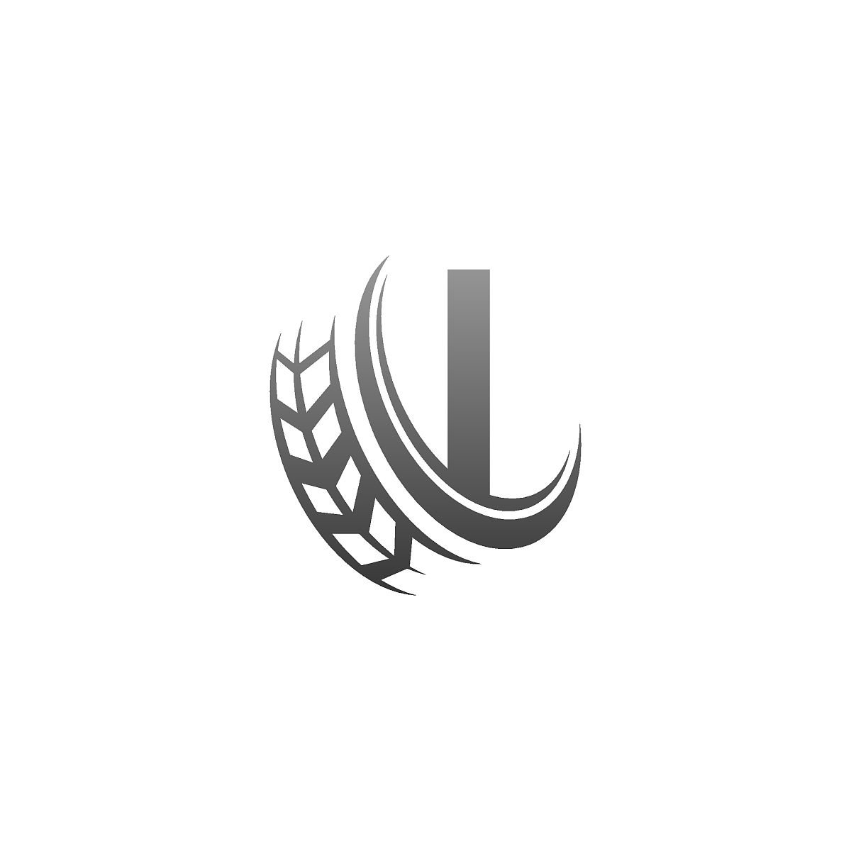 字母i与拖轮图标设计模板插图