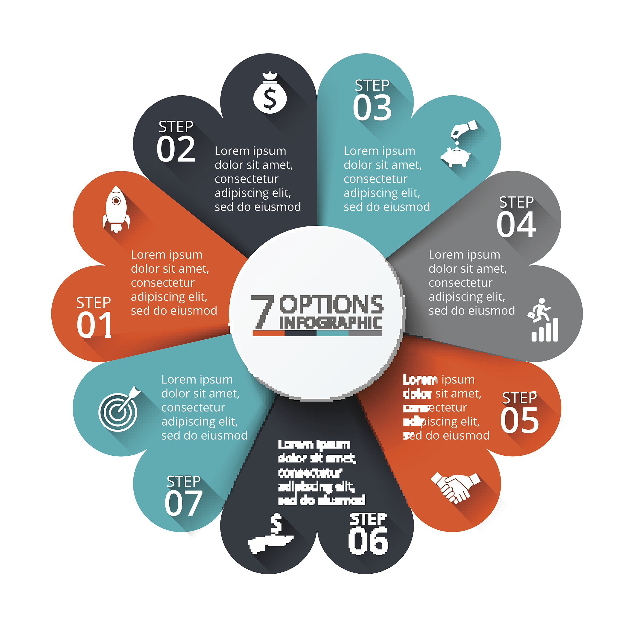 vector circle element for infographic.