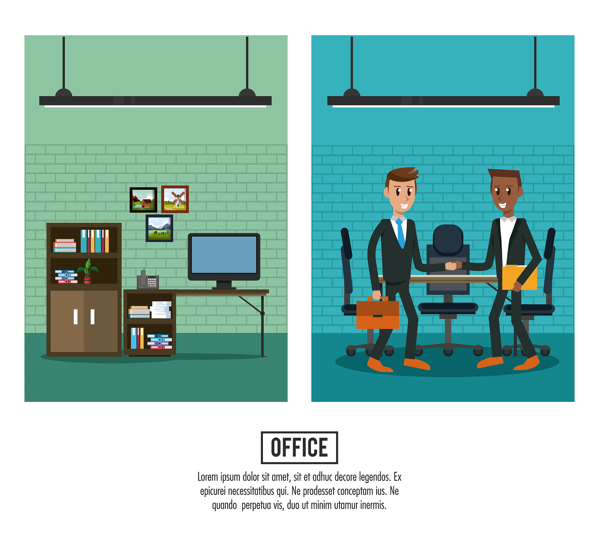 business workers in office