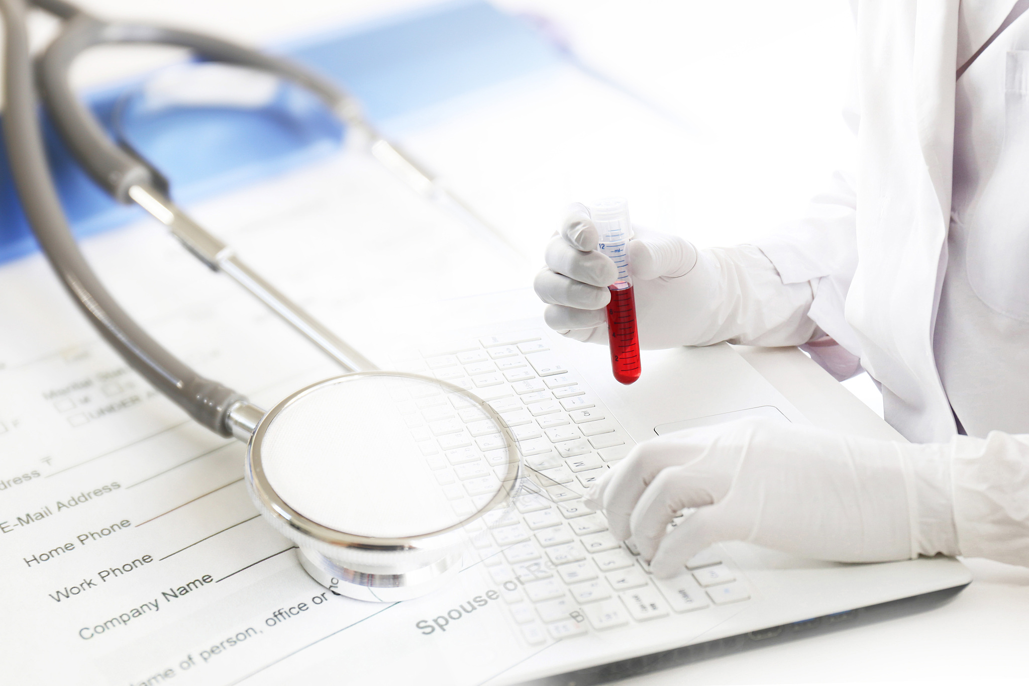 health care, blood test