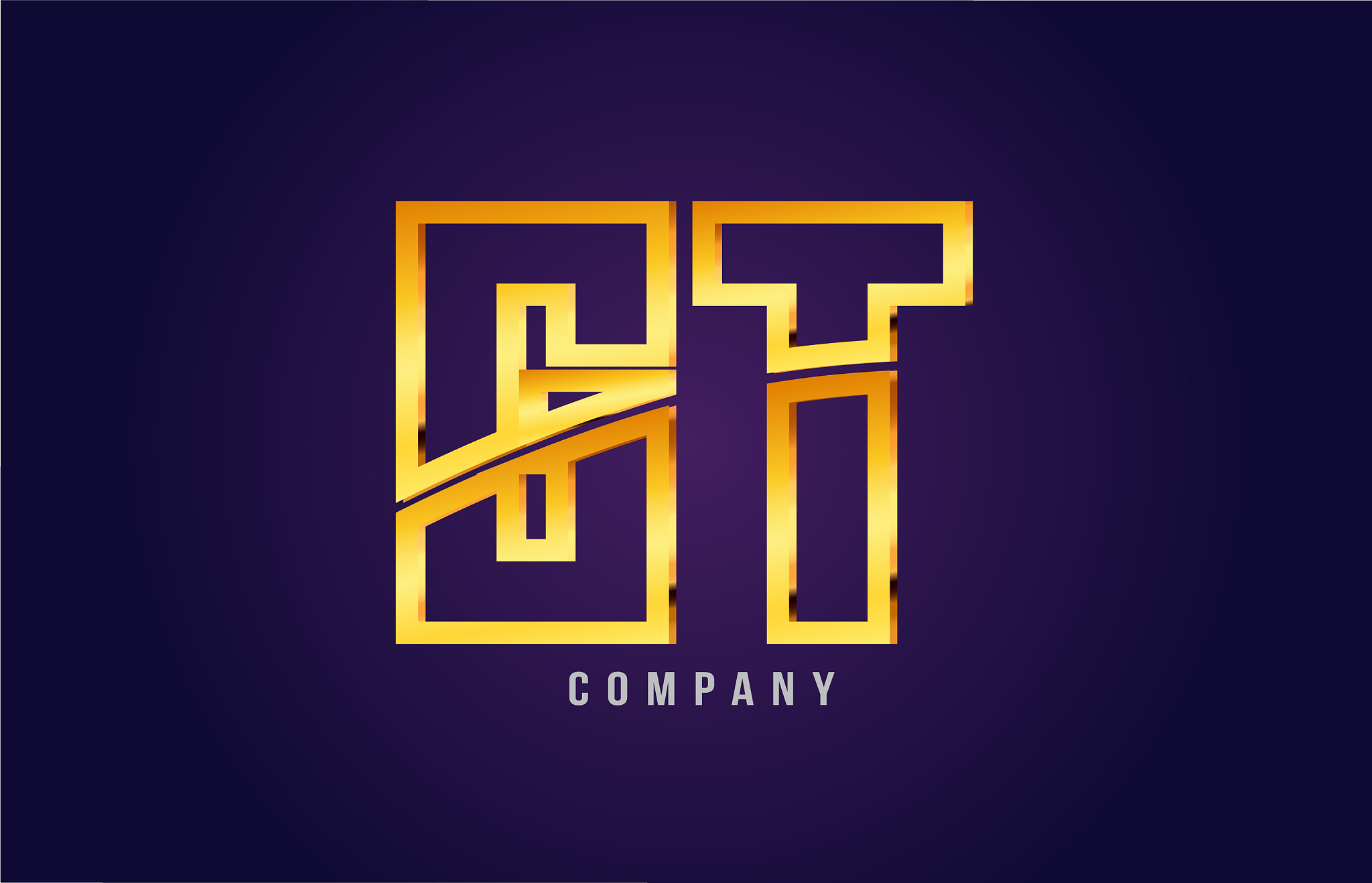gold golden alphabet letter gt g t logo