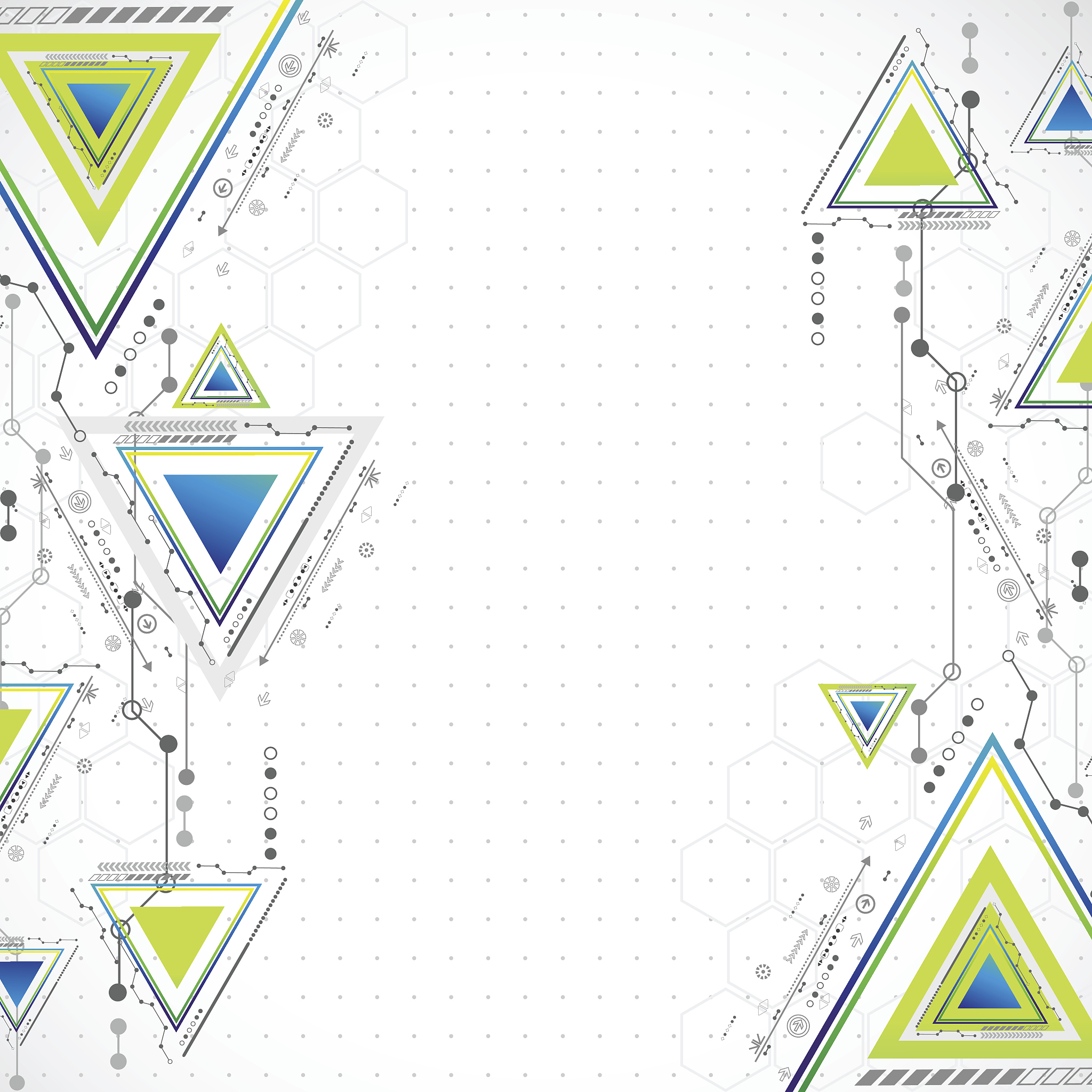 abstract technology triangle background.