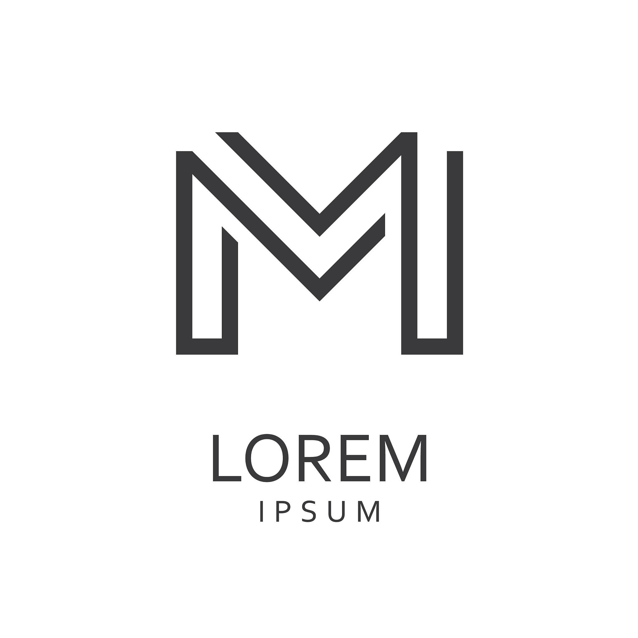 m letter logo icon