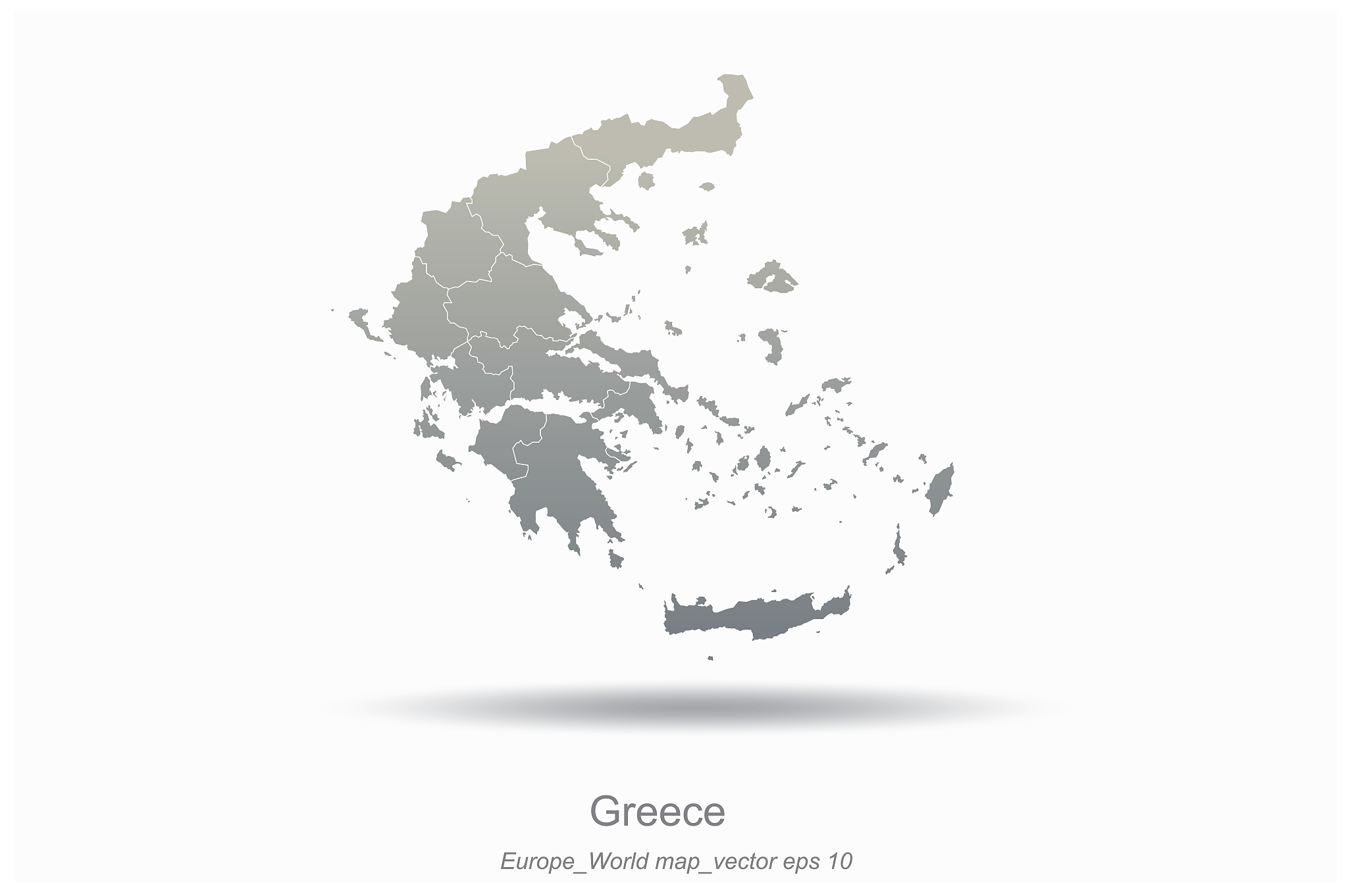 europe countries map. modern vector map of european countries.