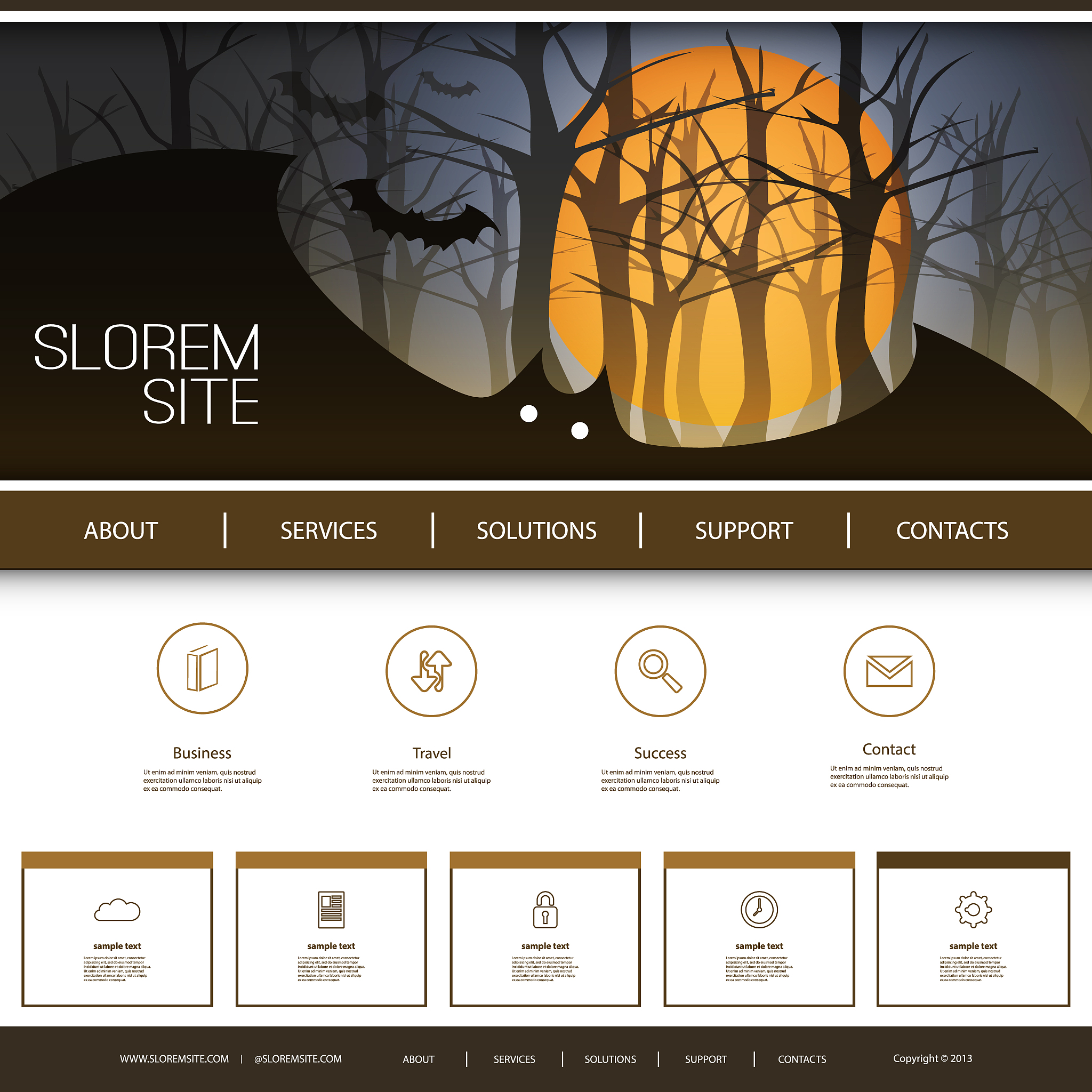 halloween website template