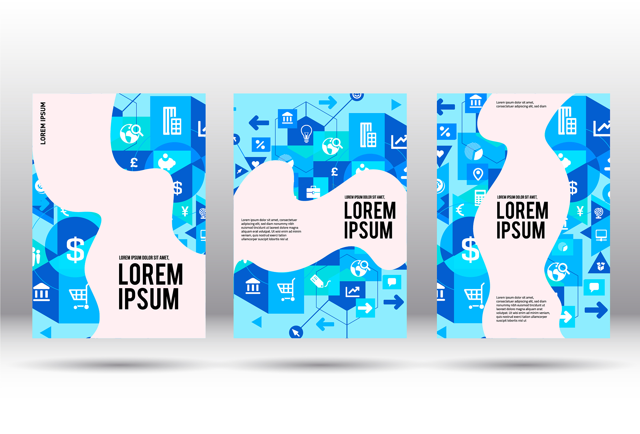 modern cover design on business
