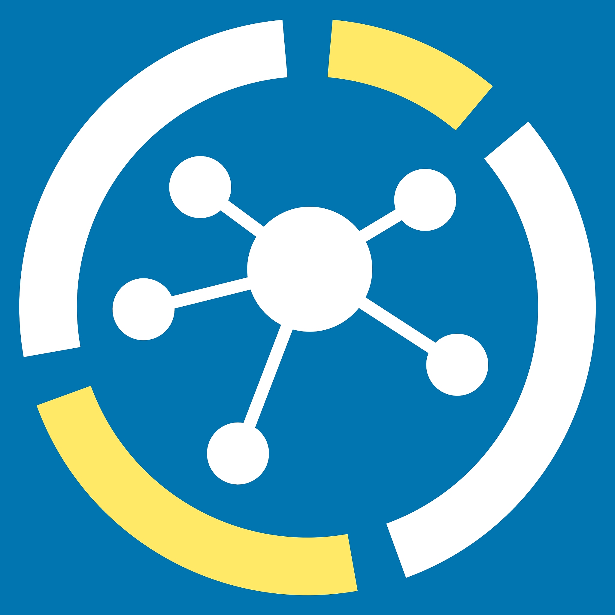 connections diagram icon from business bicolor set