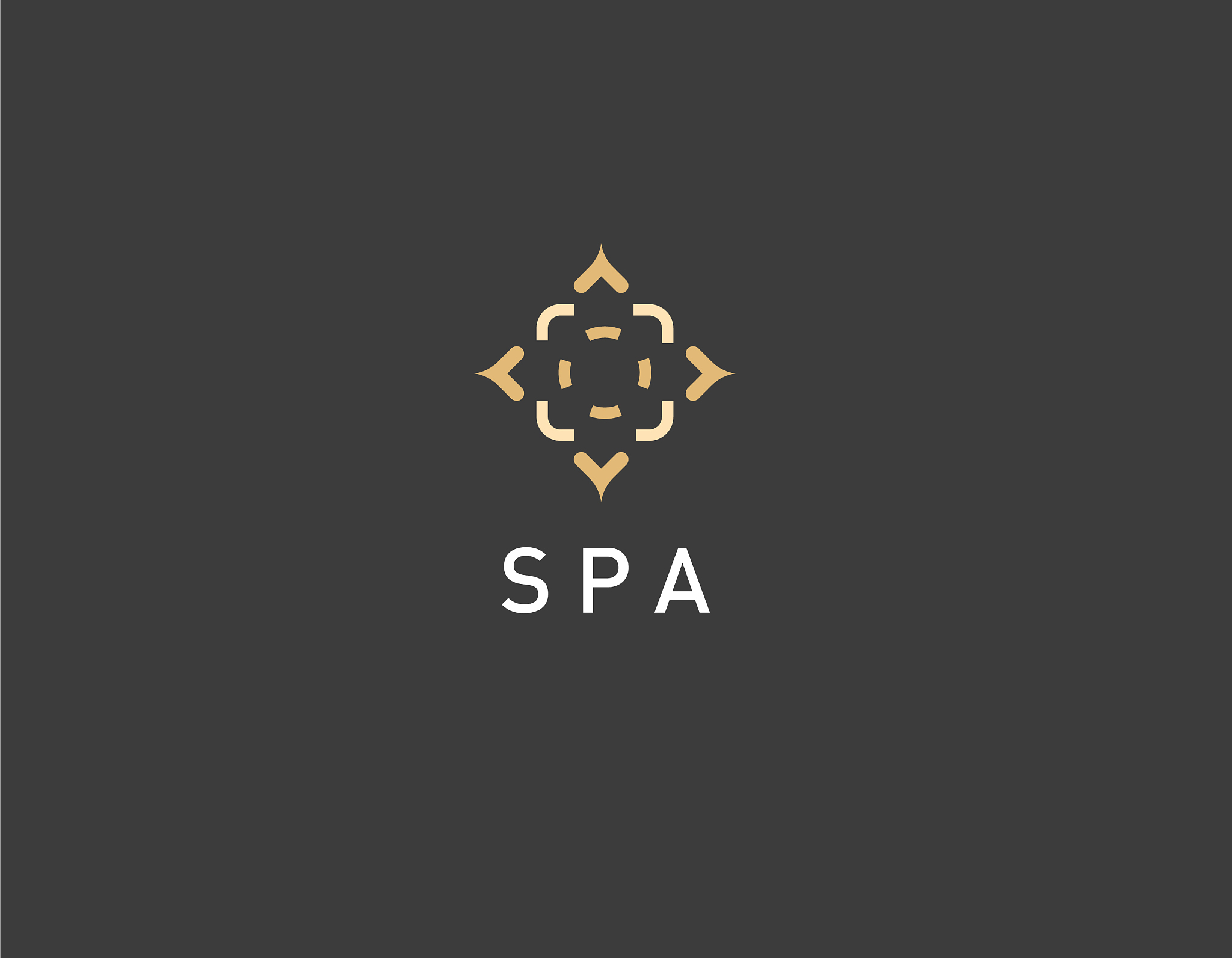 ethnic geometric logo icon pattern for spa salon