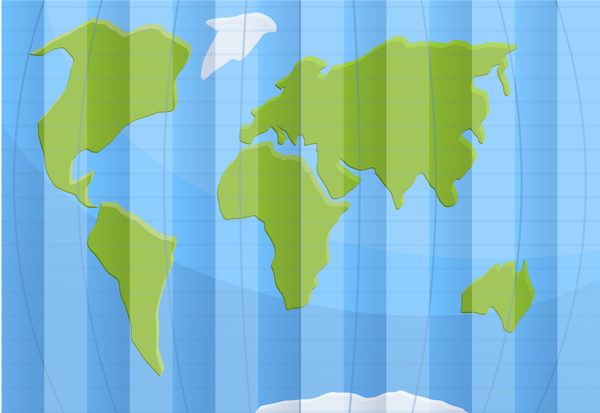 big earth map icon cartoon style