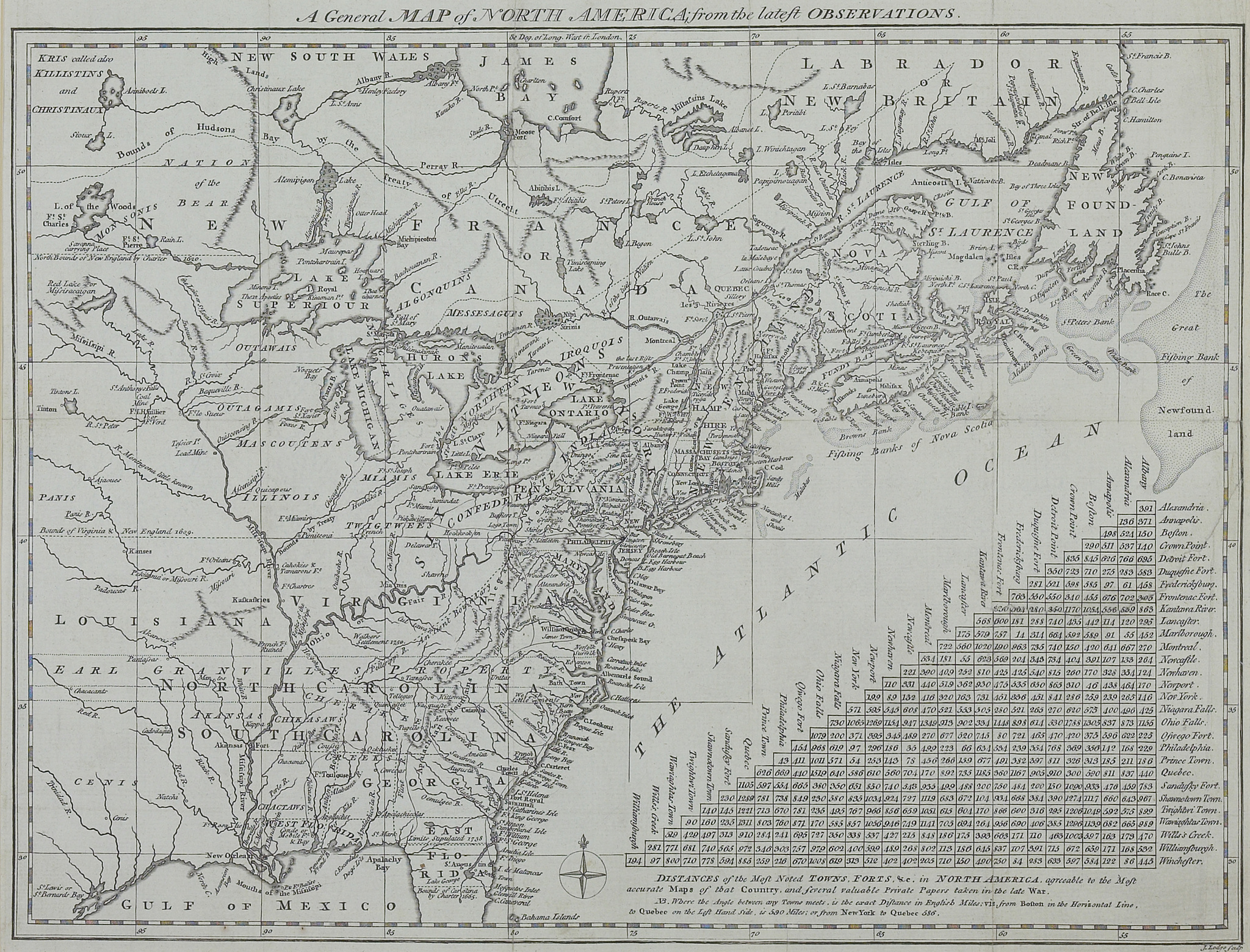 map of coast of north america