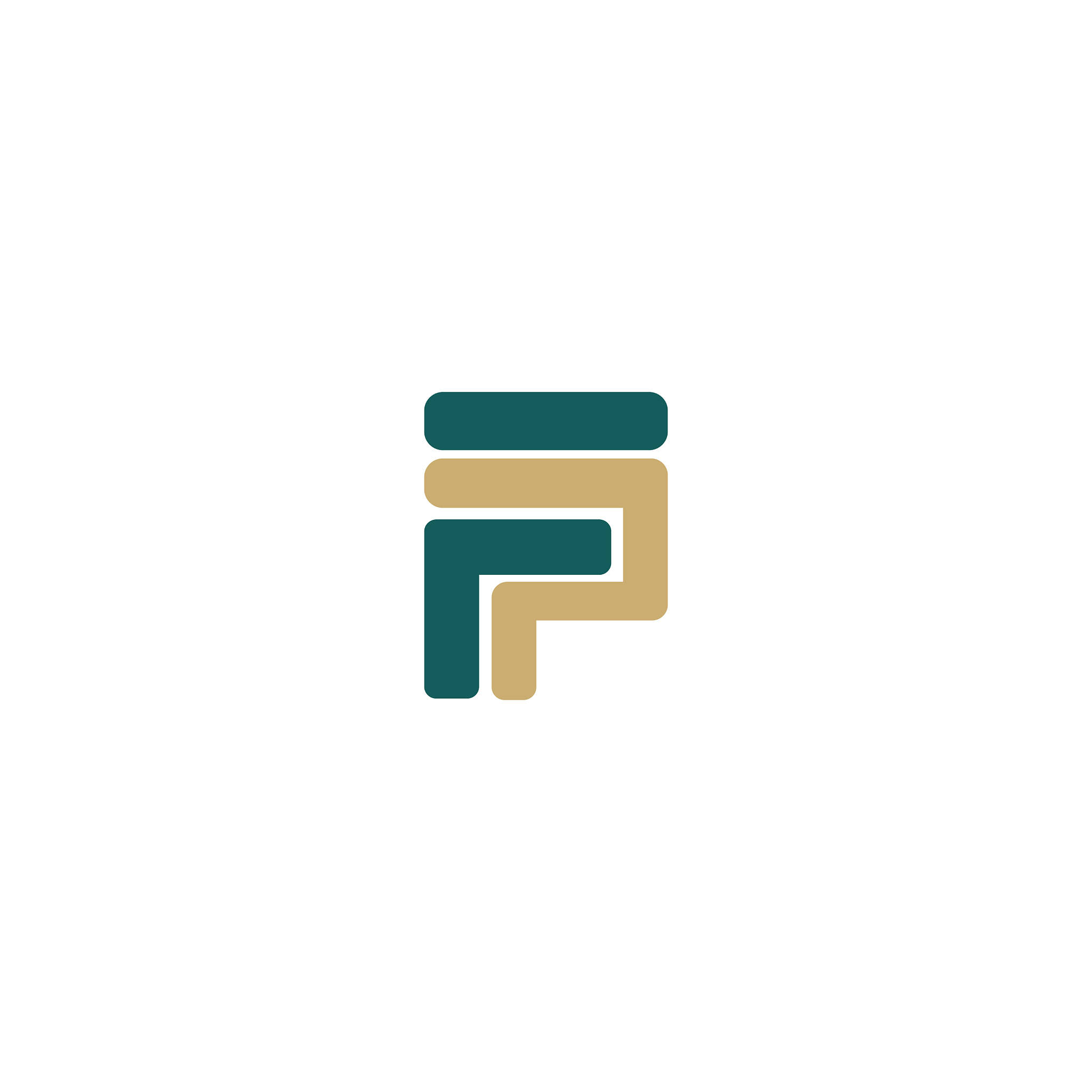 initial letter fp or pf logo design template