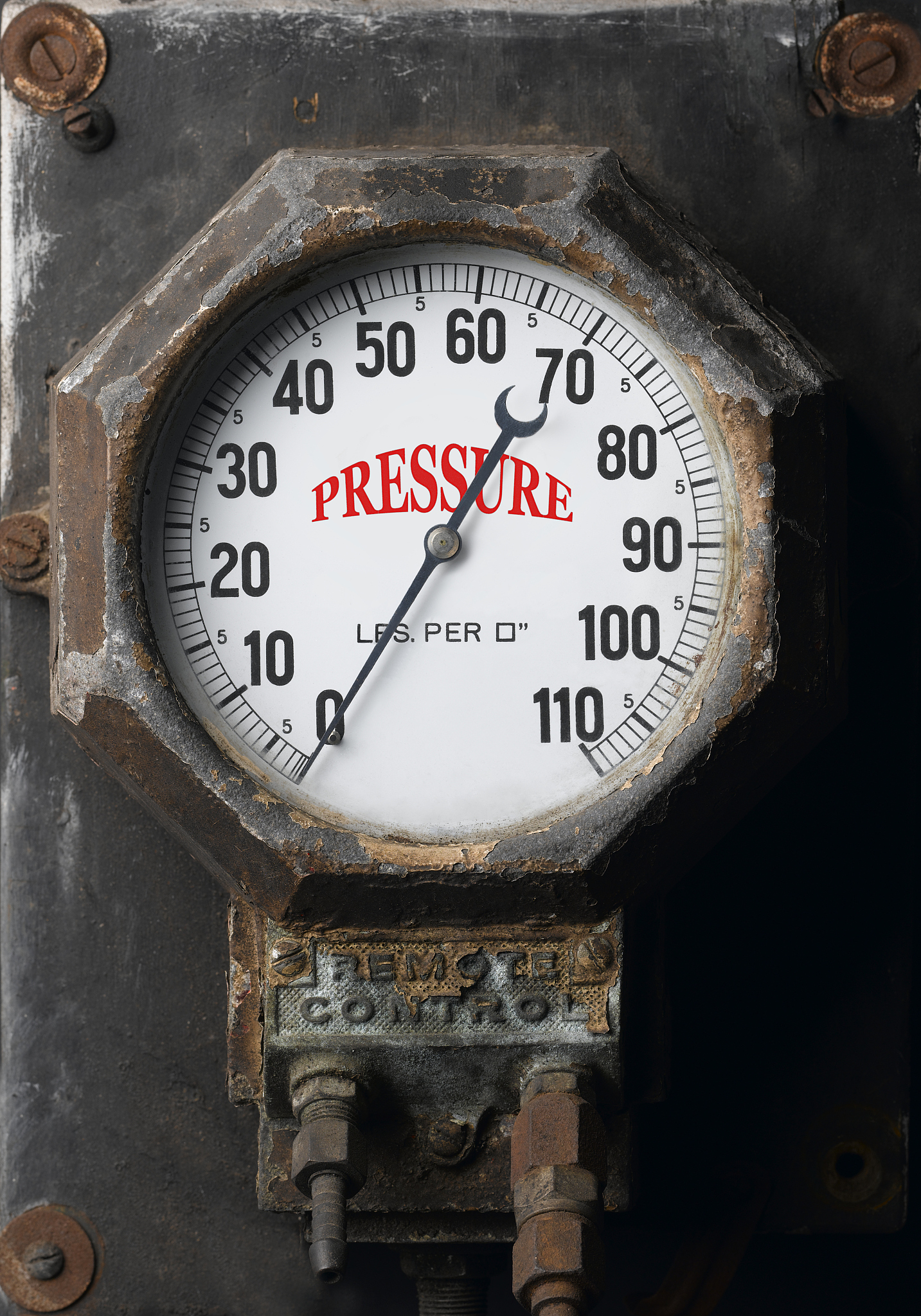 air pressure gauge, close-up