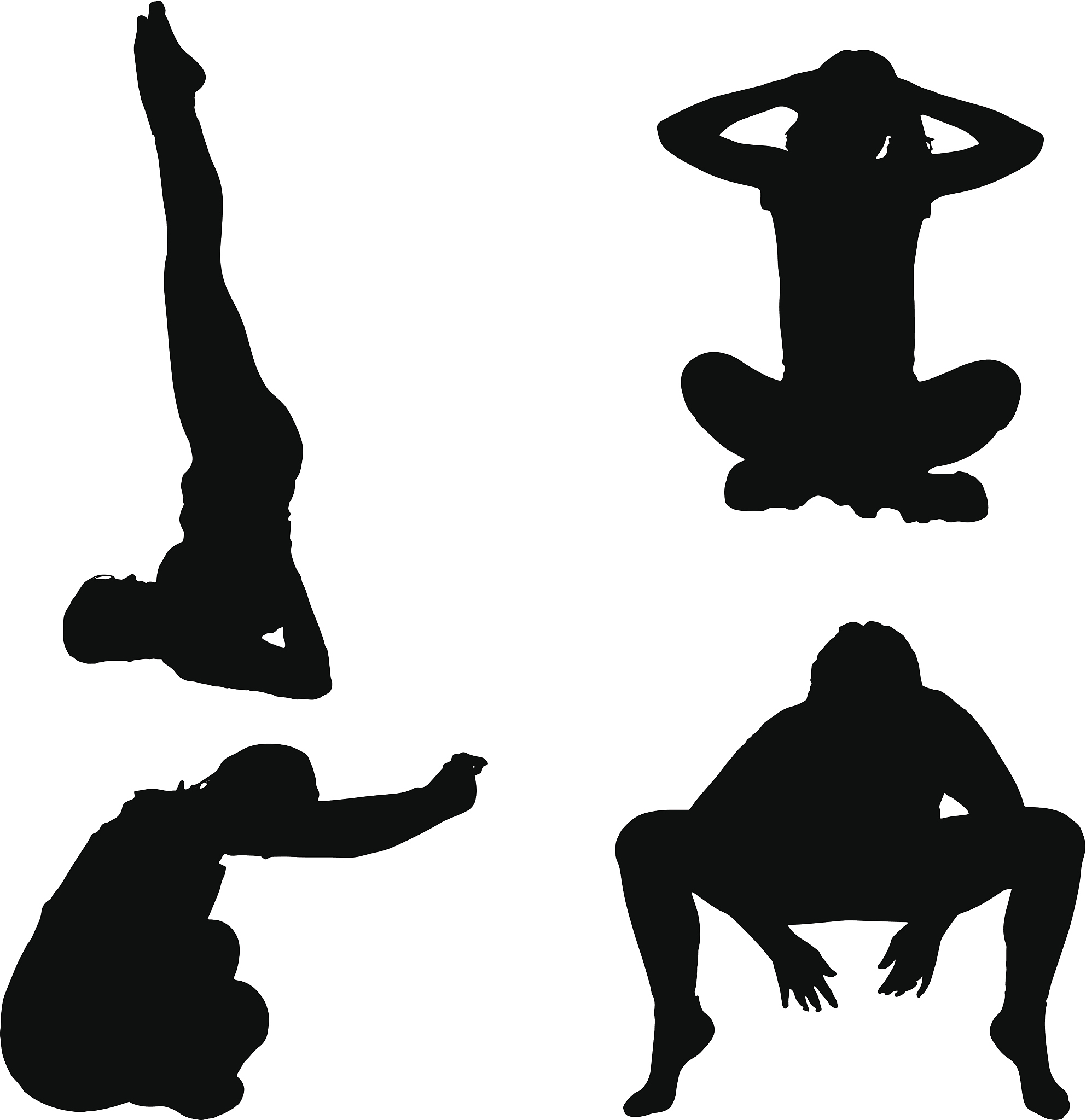 vector silhouette of a woman.