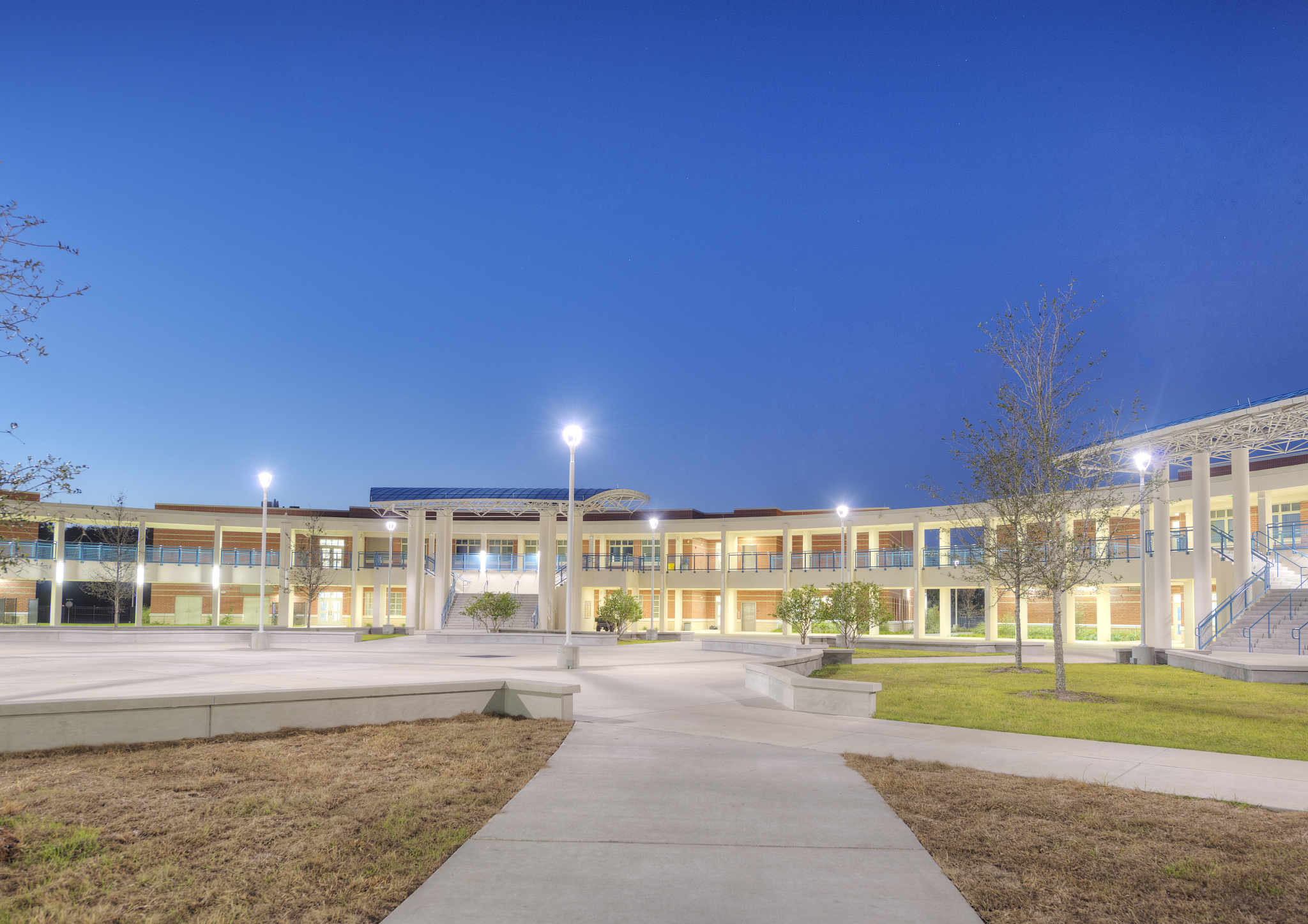 high school at night