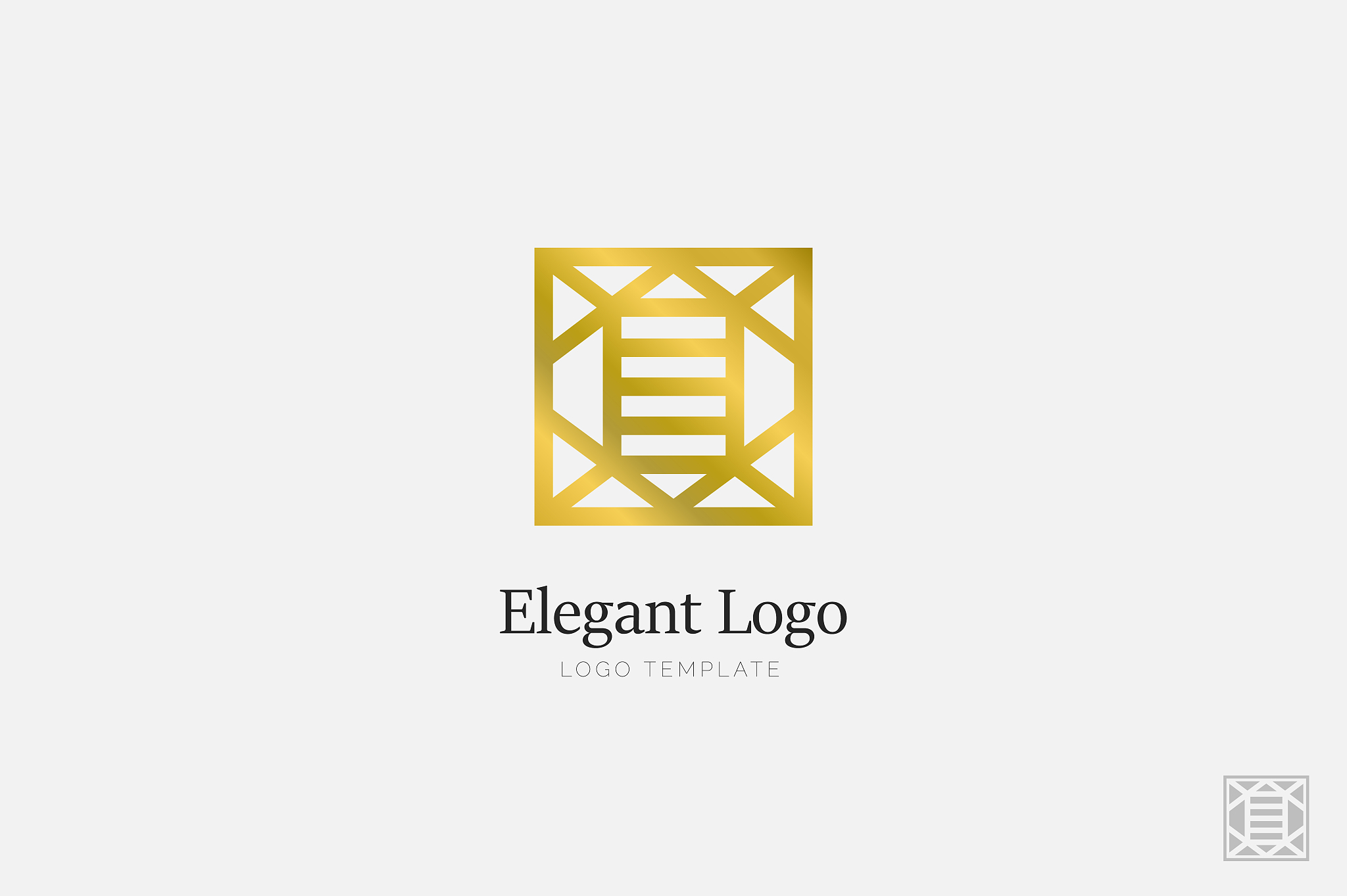 minimalistic elegant logo luxury emblem template