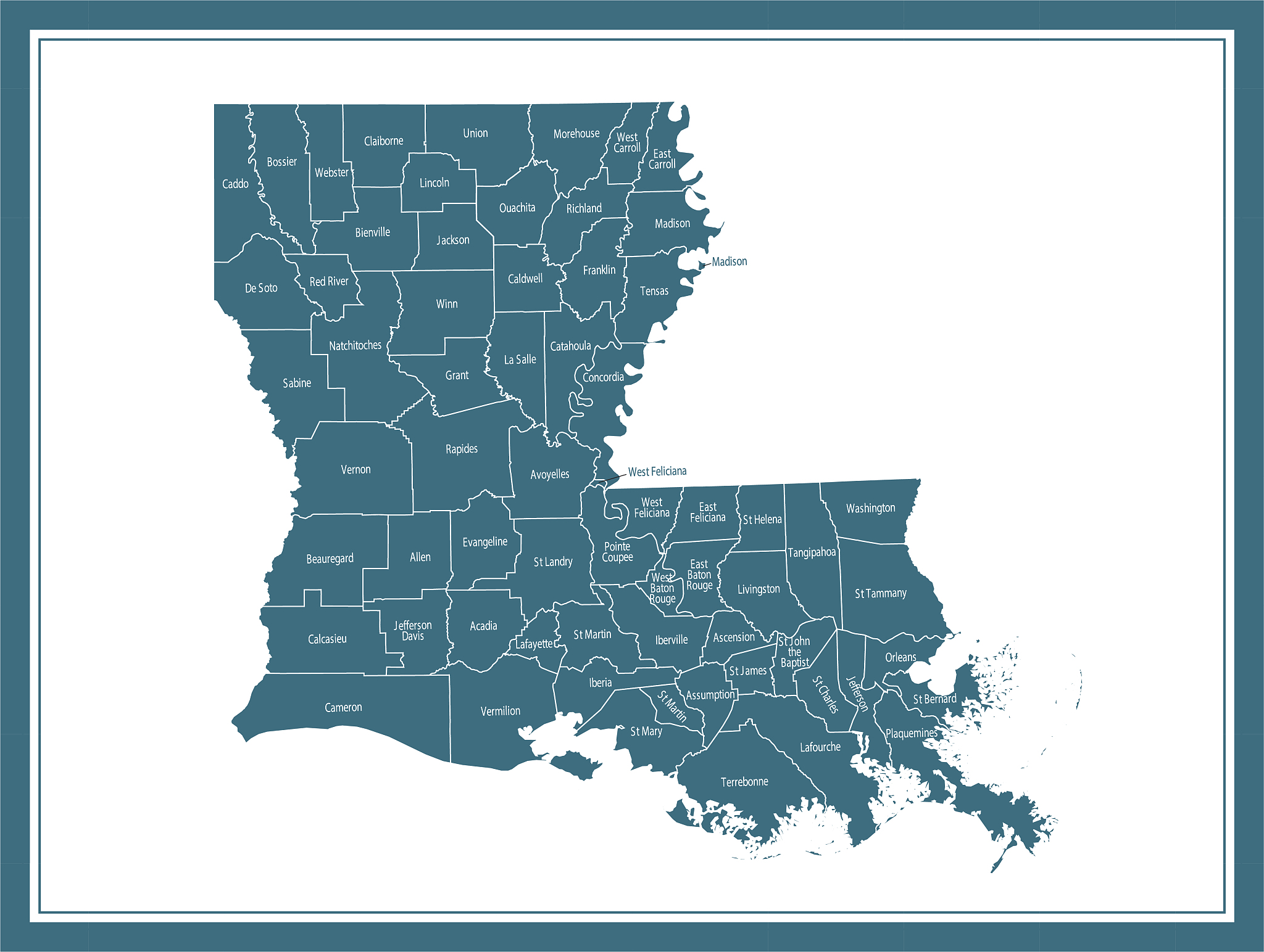 louisiana usa map downloadable