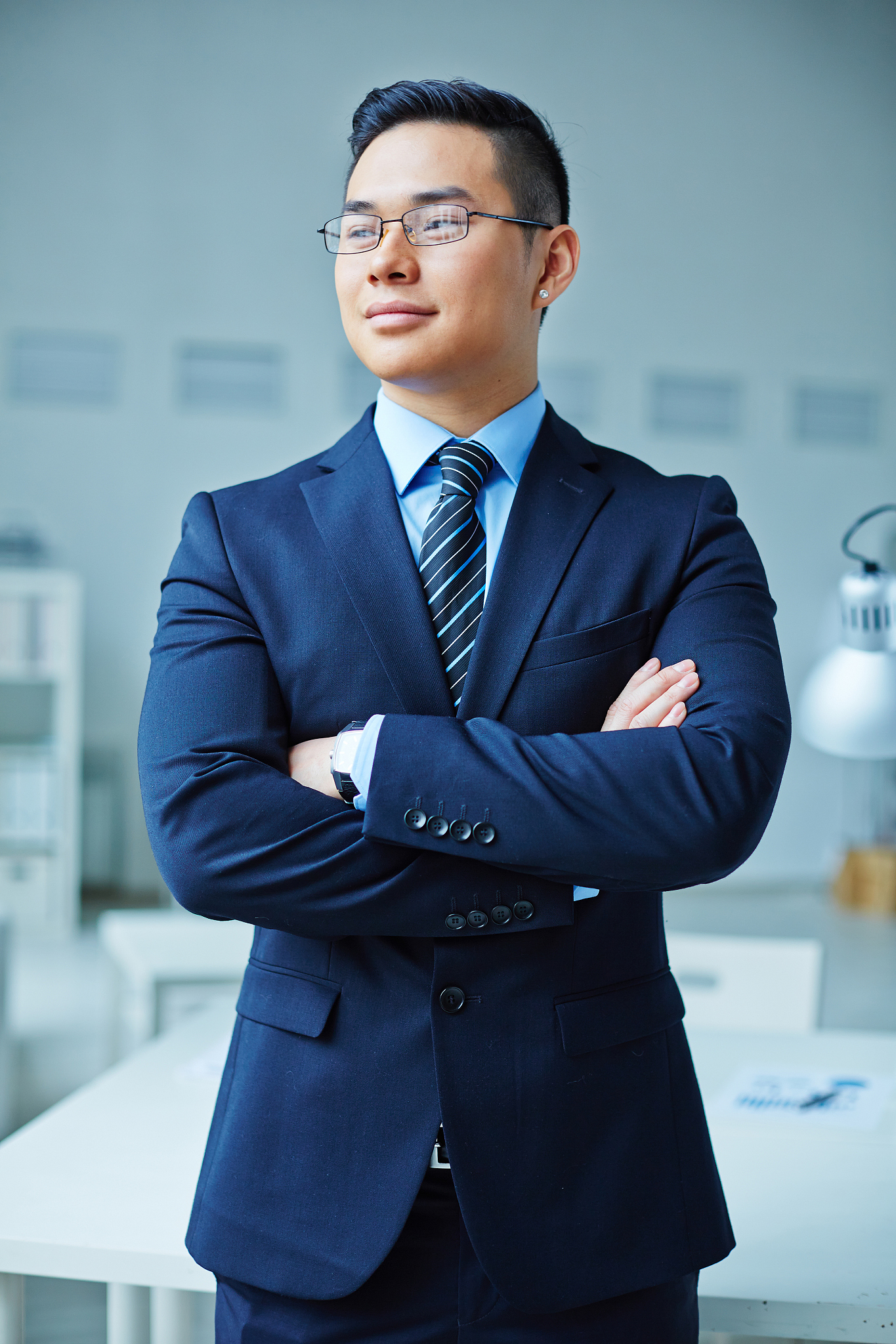 elegant office worker