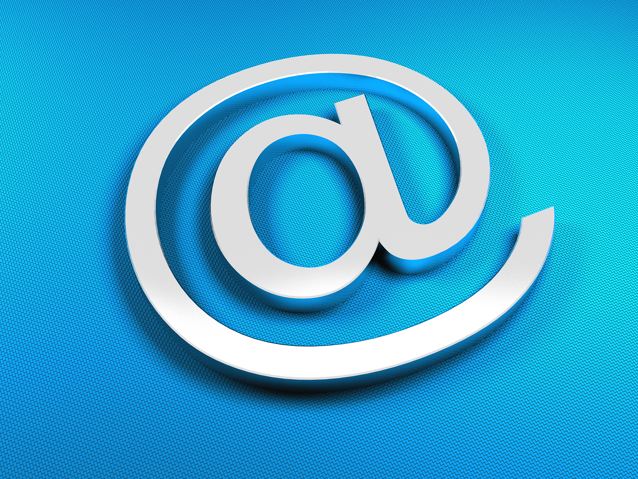 e-mail blue sighn