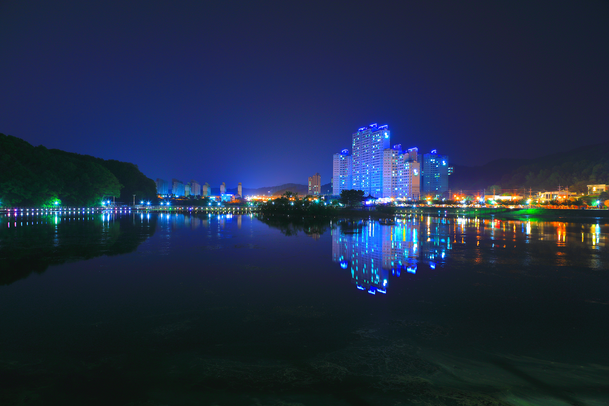 the beautiful night view