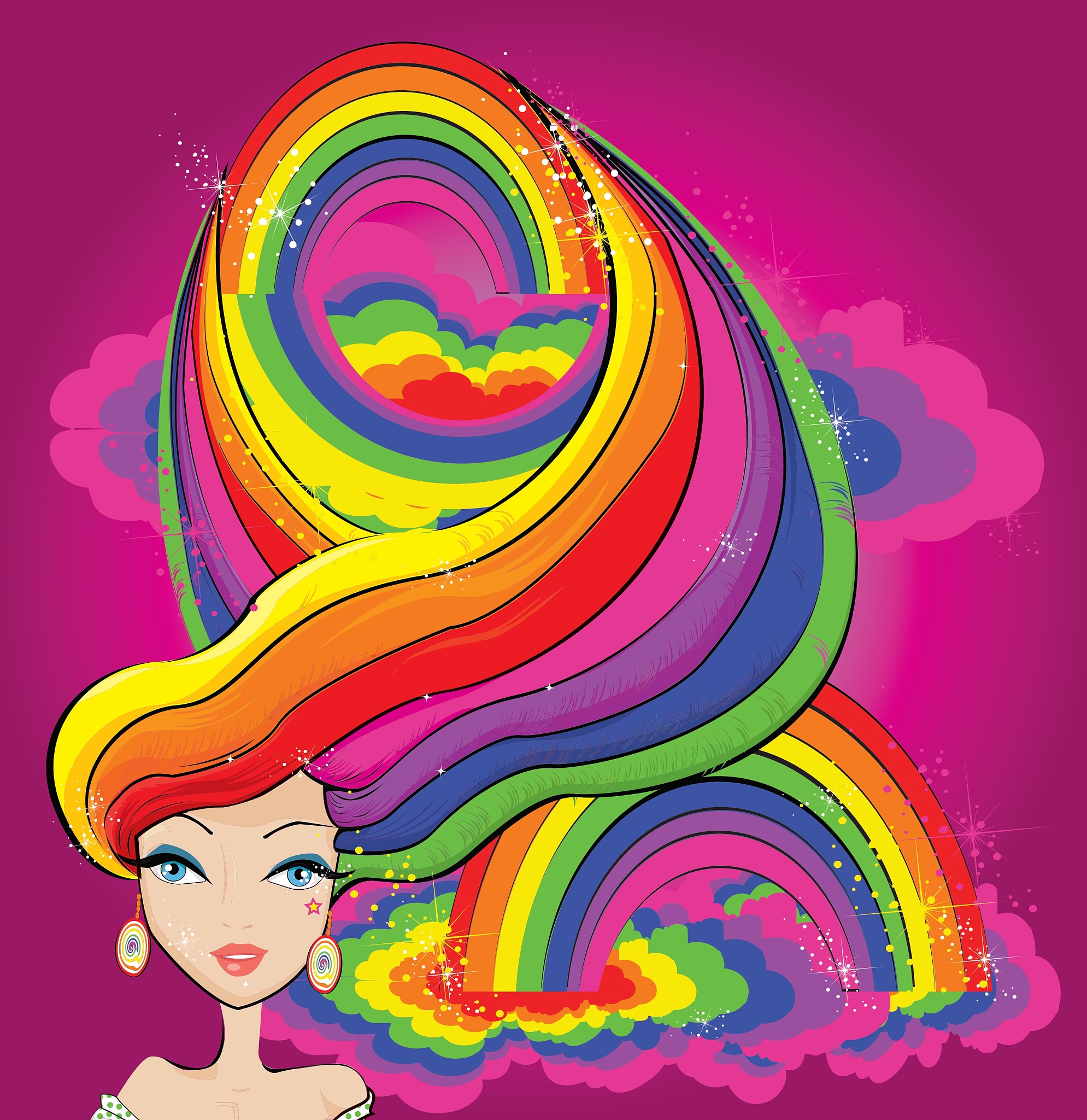 妹妹像彩虹般多彩：七种颜色描绘她的个性
