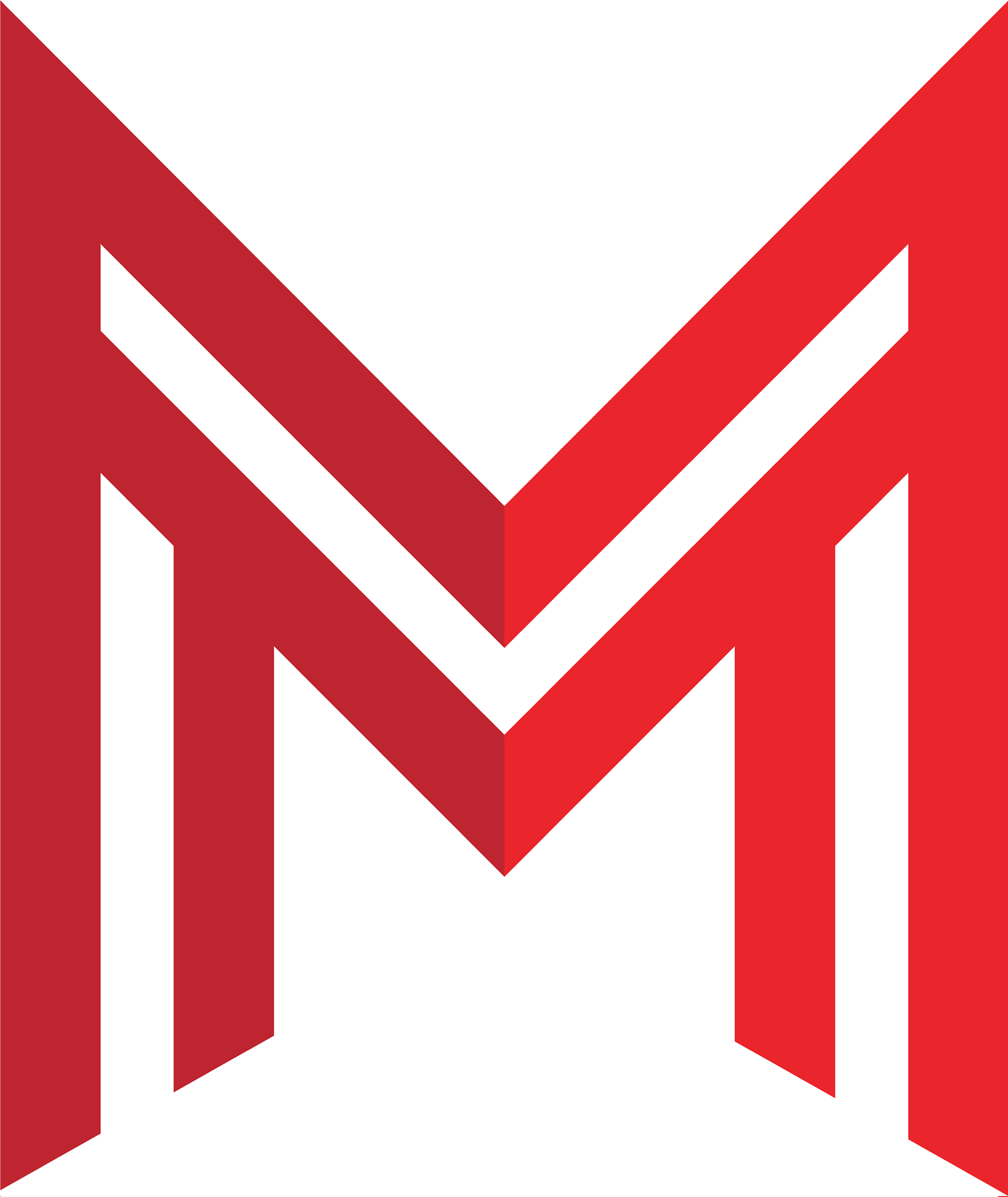 m letter logo template