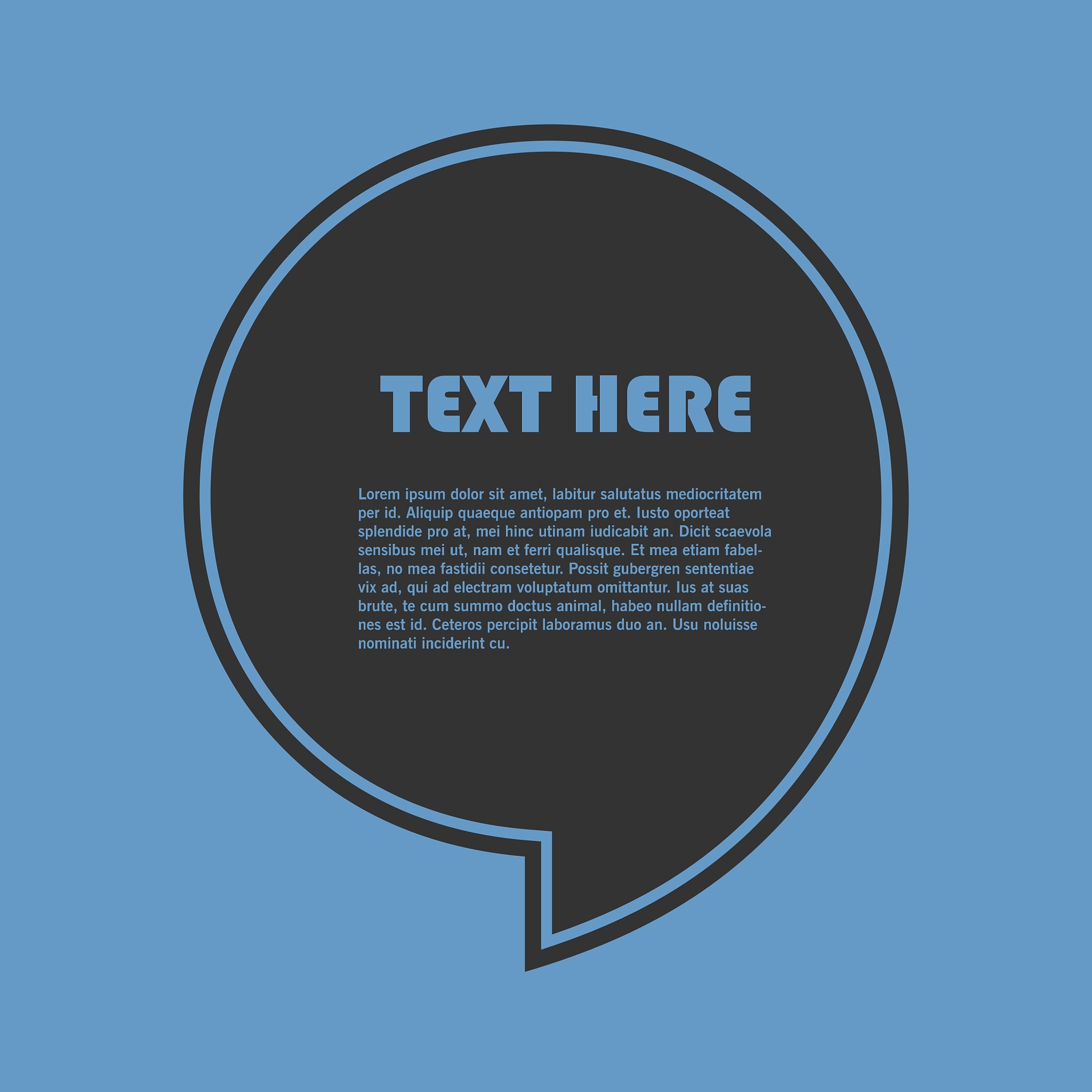 icon of quotation speech bubble template with