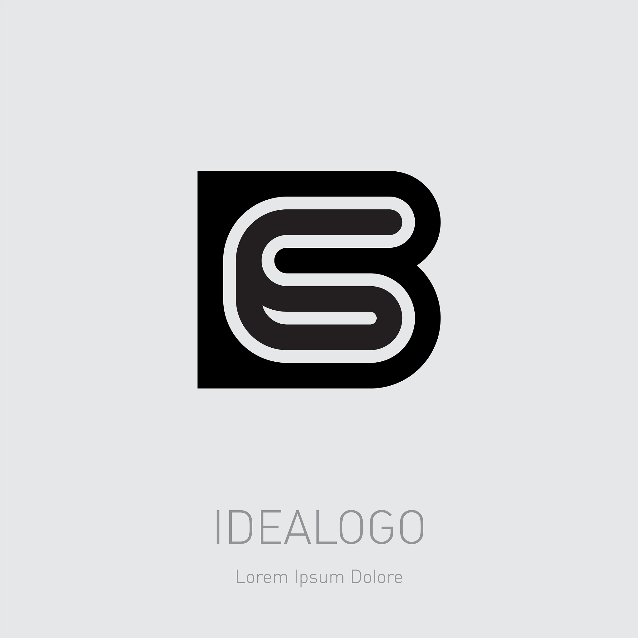 b and 6 initial logo b6 initial monogram logotype
