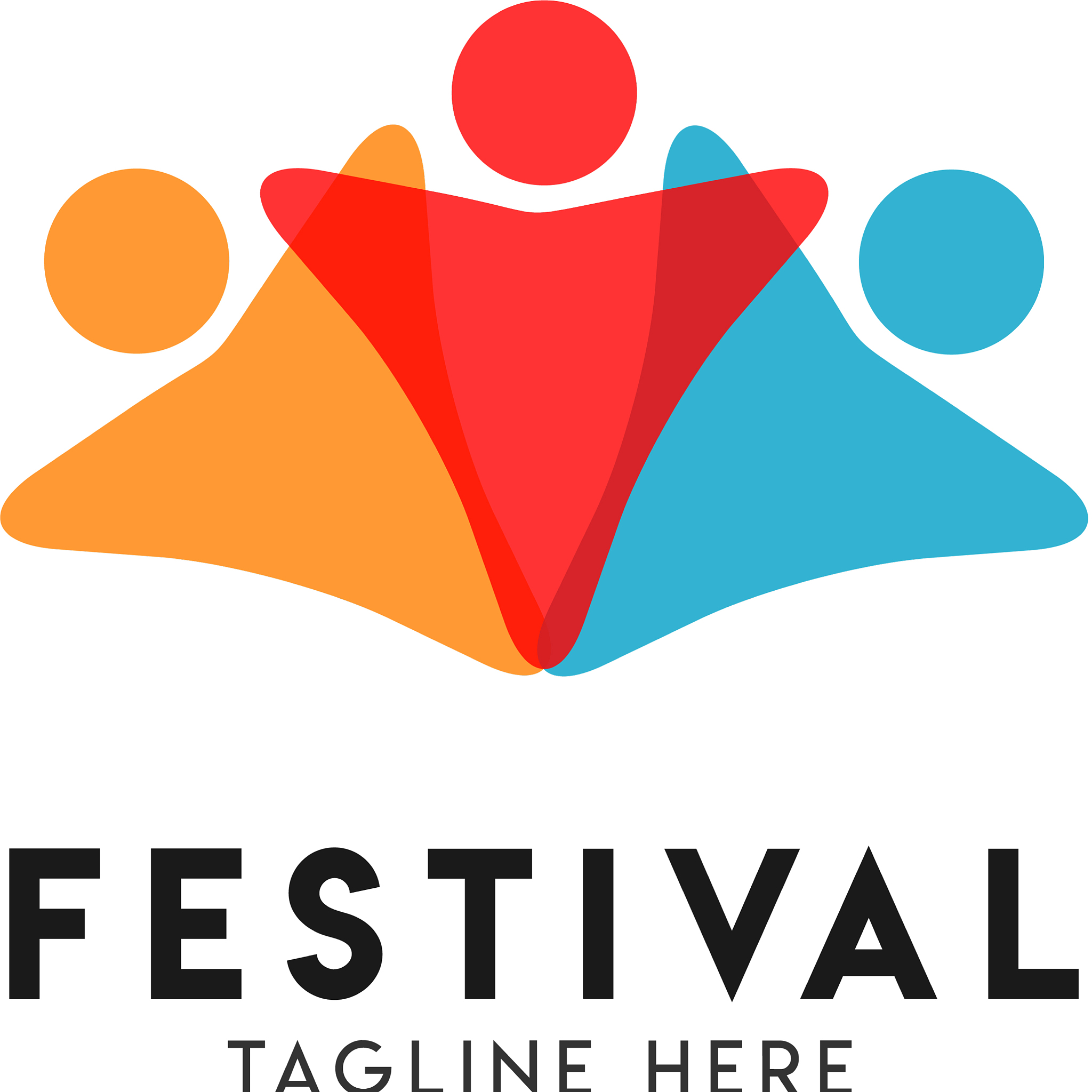 festival logo template design